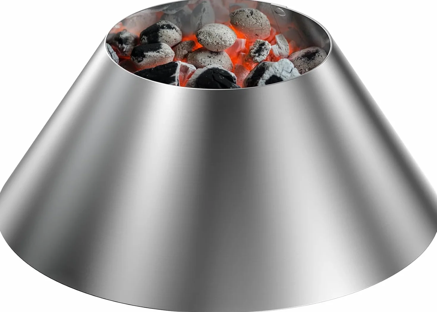 Onlyfire Panier à Charbon INOX pour Weber Kamado Joe Big Green Egg Char-Basket Vortex 57 67 cm Barbecue Fumoir