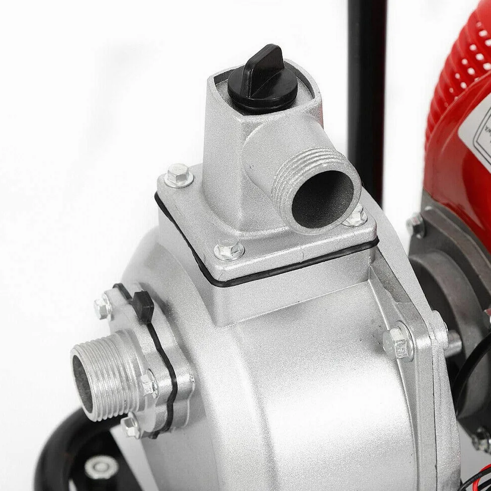 43cc 2 temps Essence Pompe à Eau à Moteur pour Jardin 1.25kw/6500rpm Maxi 15000 L/h