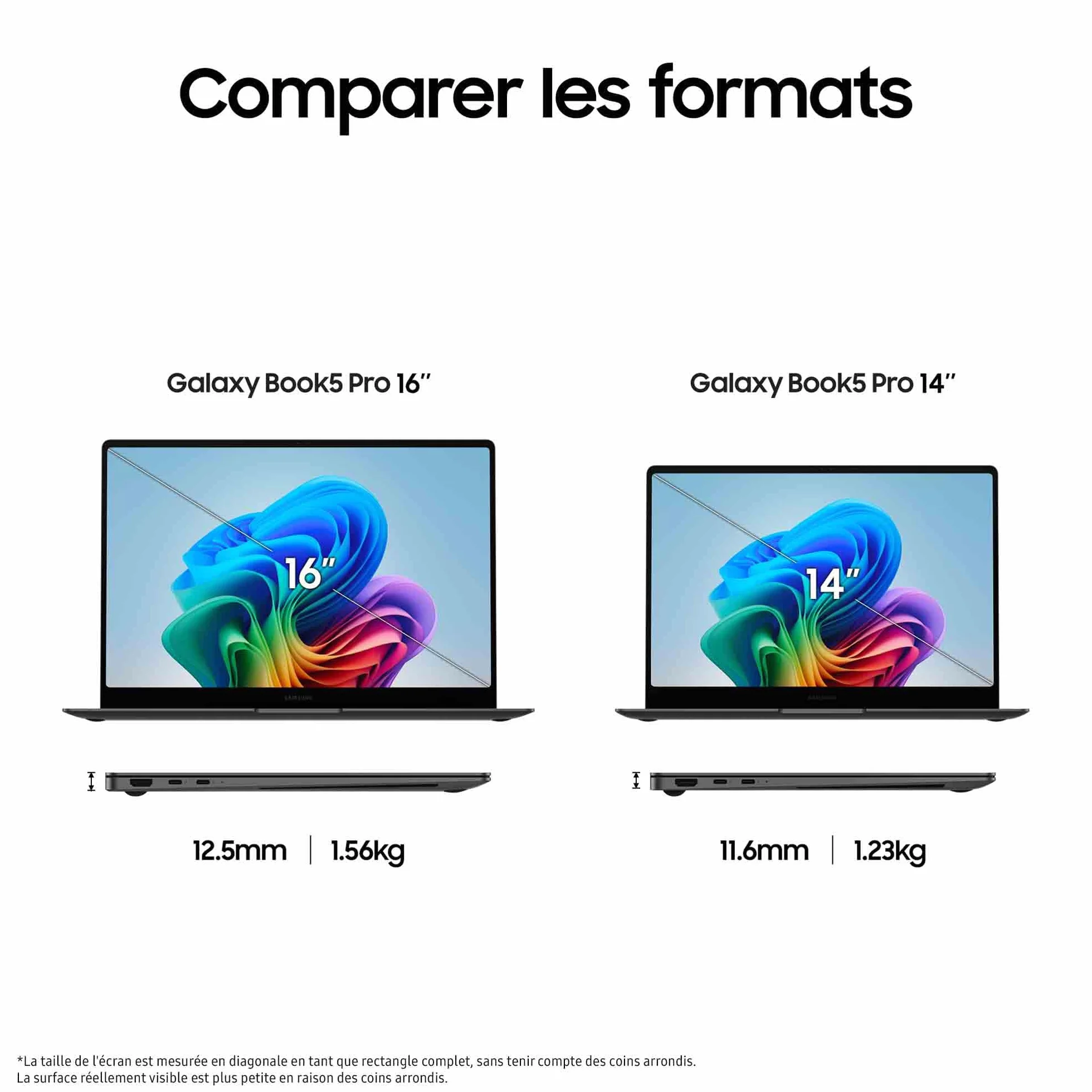 Samsung Galaxy Book5 Pro 16" Ordinateur Portable Intel Core Ultra 7 16 Go RAM 1To Clavier AZERTY FR Anthracite