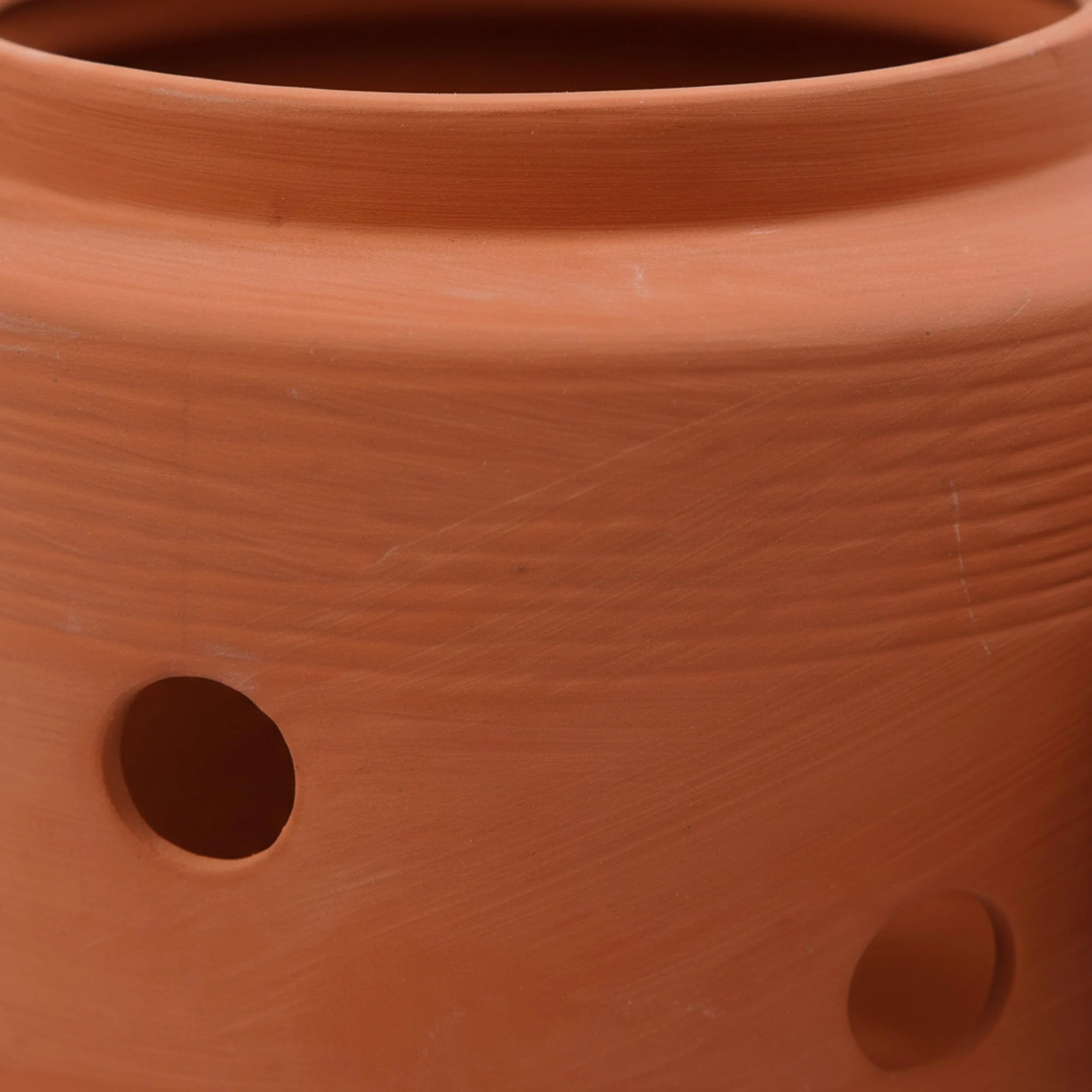Vermicomposteur Relaxdays à enterrer, 5 L, bac à vers pour déchets de Cuisine, Couvercle, Jardin & Potager, Terre Cuite