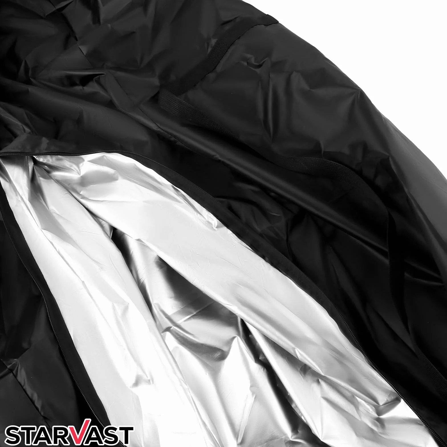 STARVAST Lot de 2 Sacs de Rangement pour Coussins de Jardin - Housse de Protection Oxford avec Poignée - Noir 173 cm