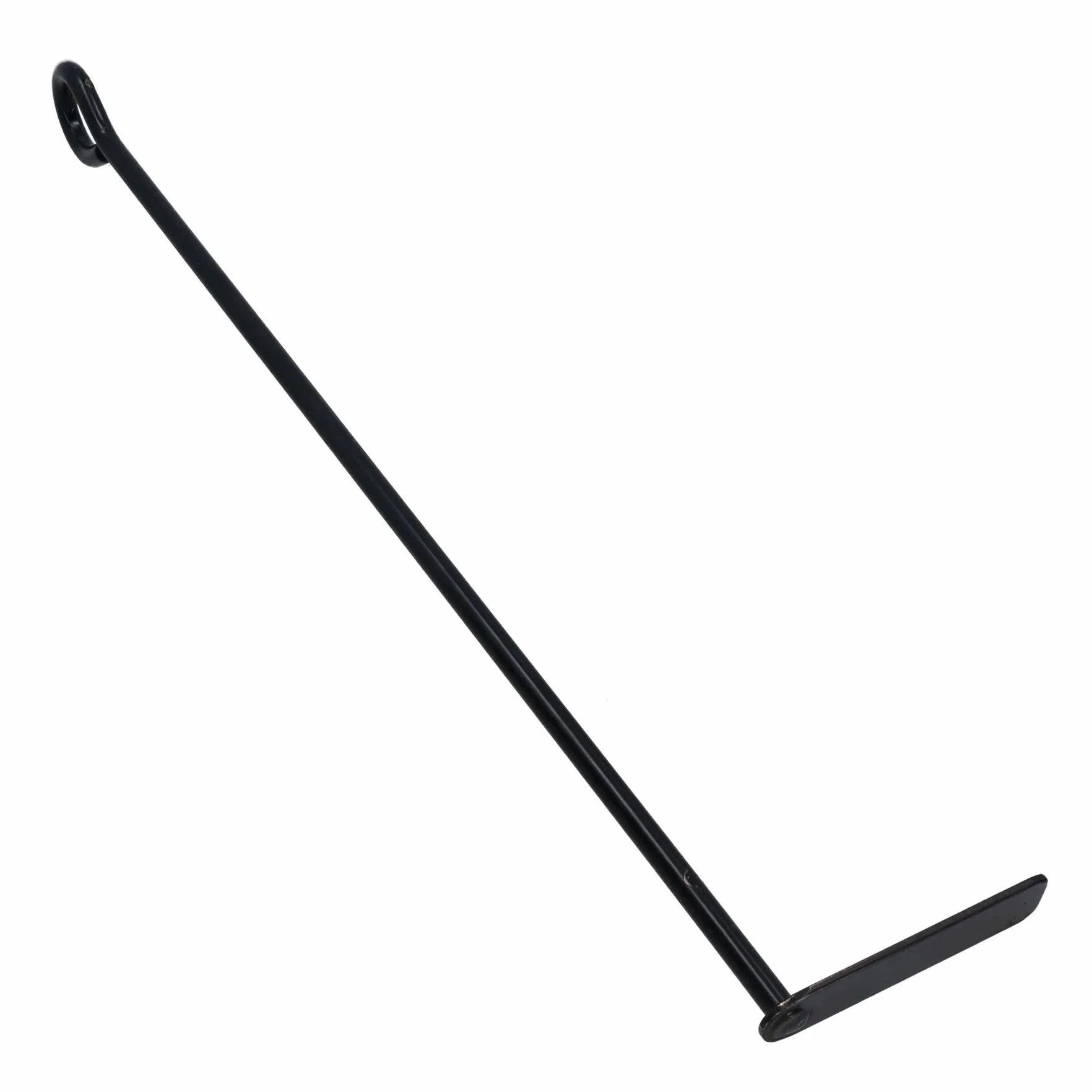 AB Tools Grattoir à cendres en L - Acier - Noir