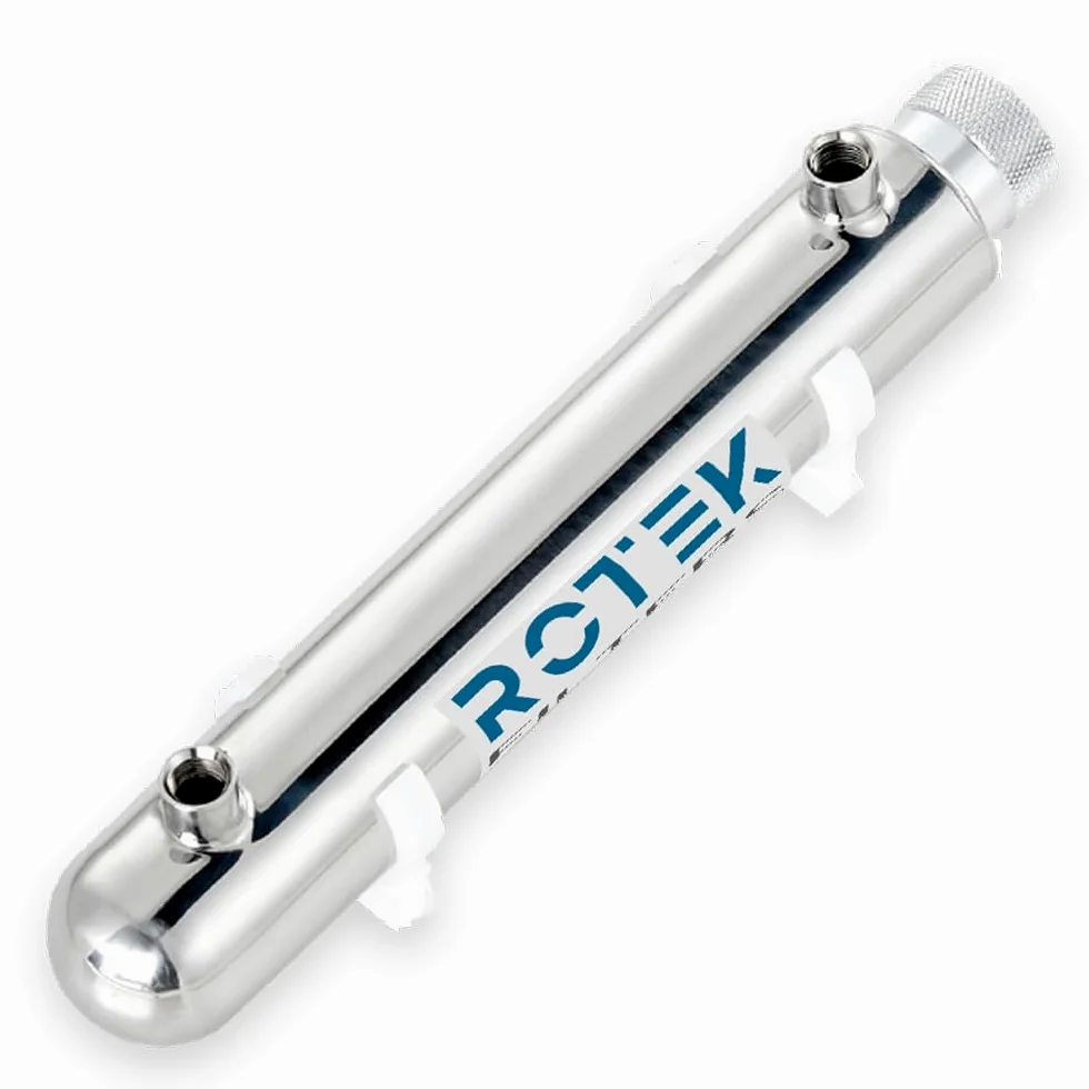 1 GPM 12W stérilisateur UV Ultraviolet désinfection de l'eau en Acier Inoxydable 304 ROTEK