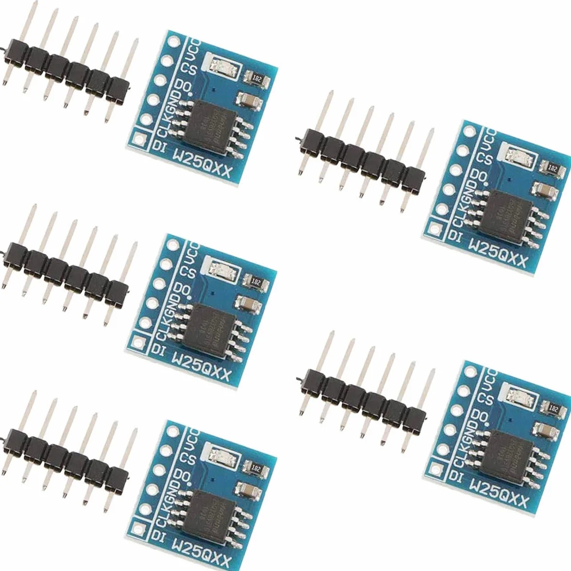 Module de mémoire Flash W25Q64 64 Mbit 8 Mo 2.7-3.6 V SPI Interface