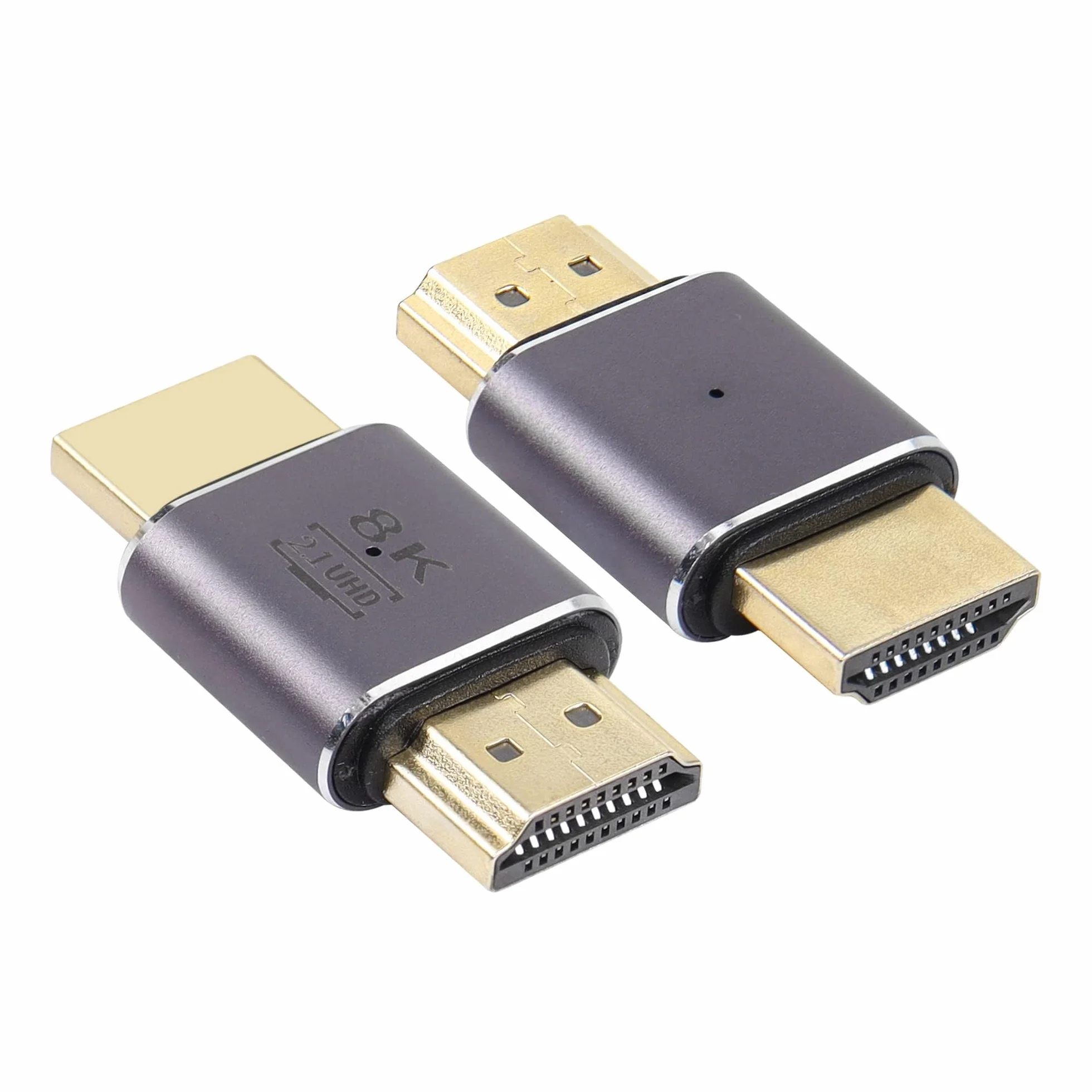 Adaptateur HDTV mâle à mâle 8K 60Hz HDTV 2.1 UHD Connecteur 3D Extender 2 Packs