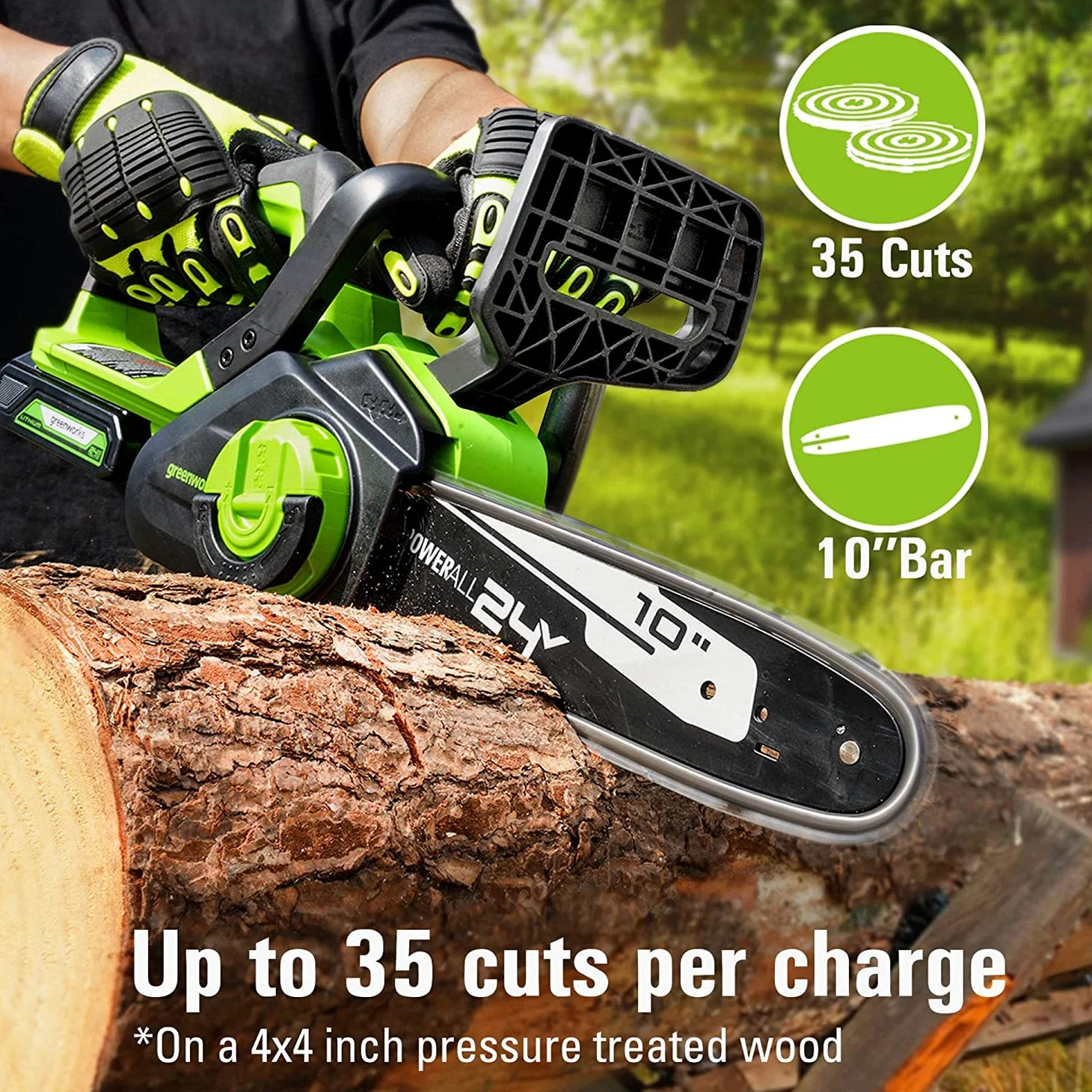 Greenworks Scie 24 V