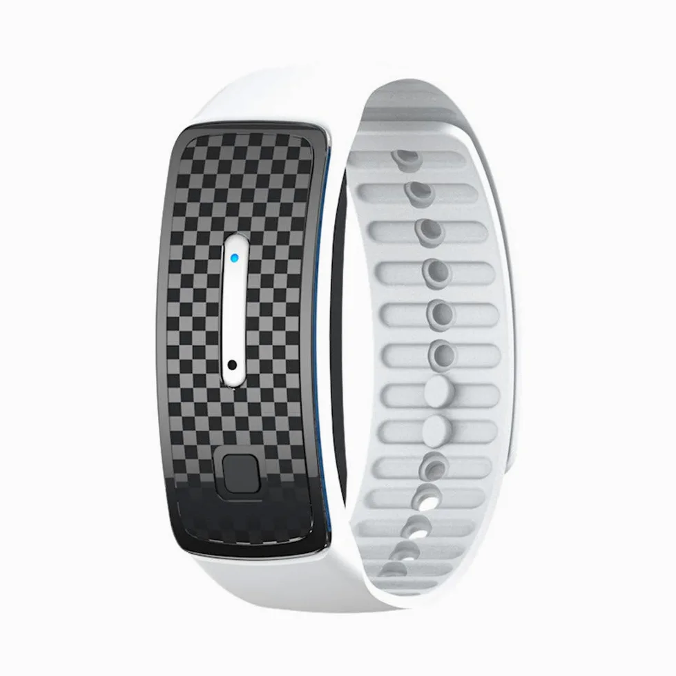 Bracelet Insectifuge Rechargeble, Bandes de Moustique, Anti Bracelet de Moustique pour des Activités en Plein Air D'adultes D'enfants (Blanc)