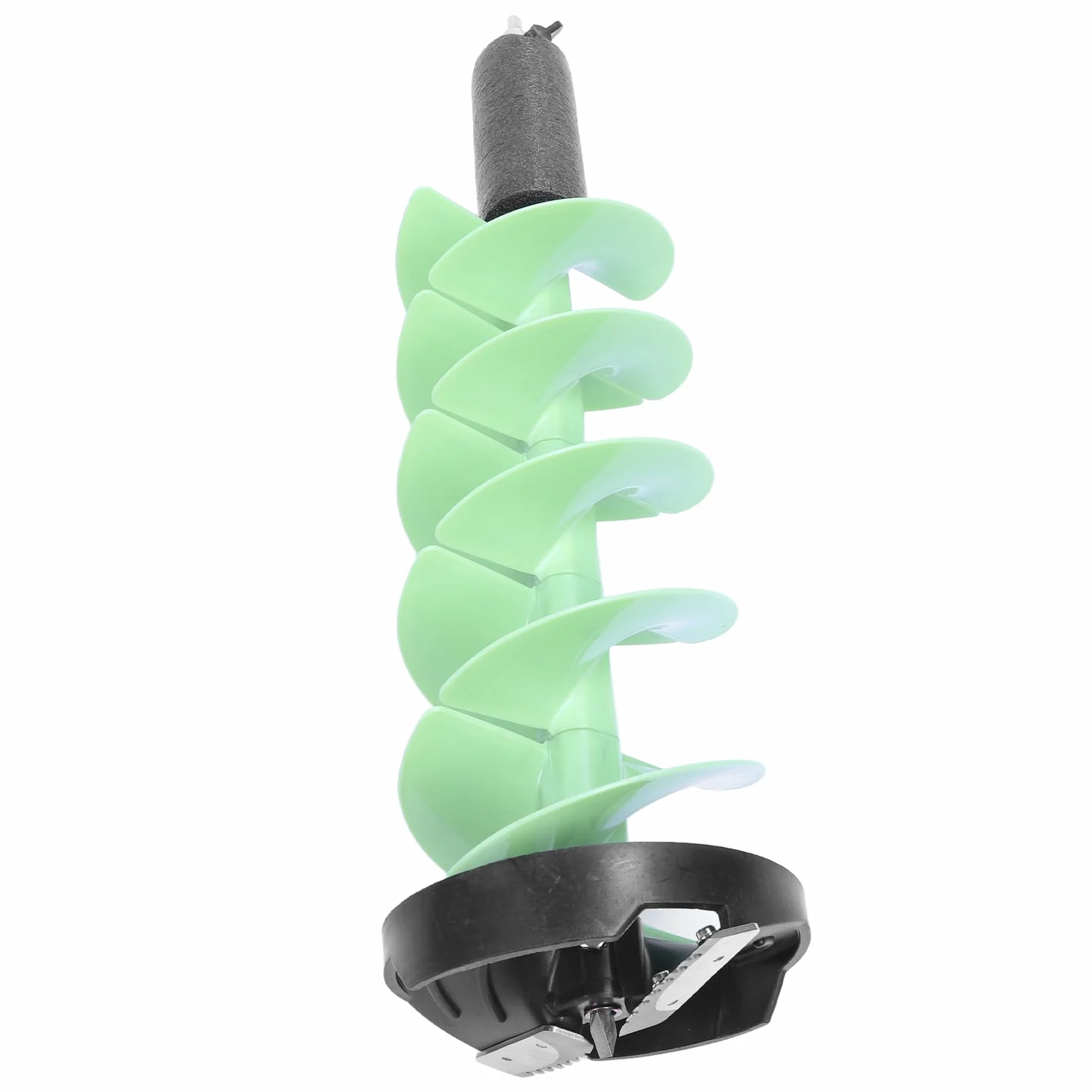 Foret à tarière pour pêche sur glace, 8 po x 28 po, nylon flottant | Tête de coupe en carbure avec adaptateur de foret pour la pêche sur glace épaisse et en eau profonde