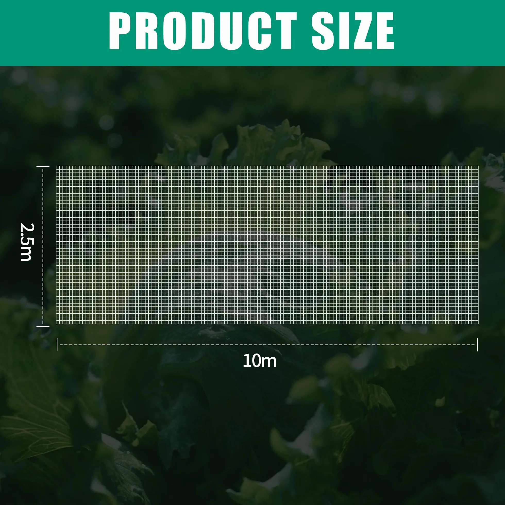 Filet Anti Insecte pour Potager Protection Légumes Fruits Fleurs 2.5 x 10m