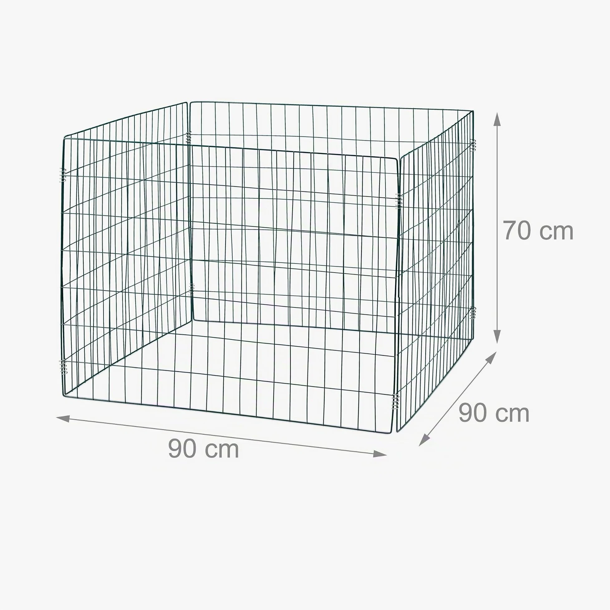 Relaxdays Composteur de Jardin, Lot de 2, en métal (Acier), 560 litres, H x L x P : 70 x 90 x 90 cm, Vert