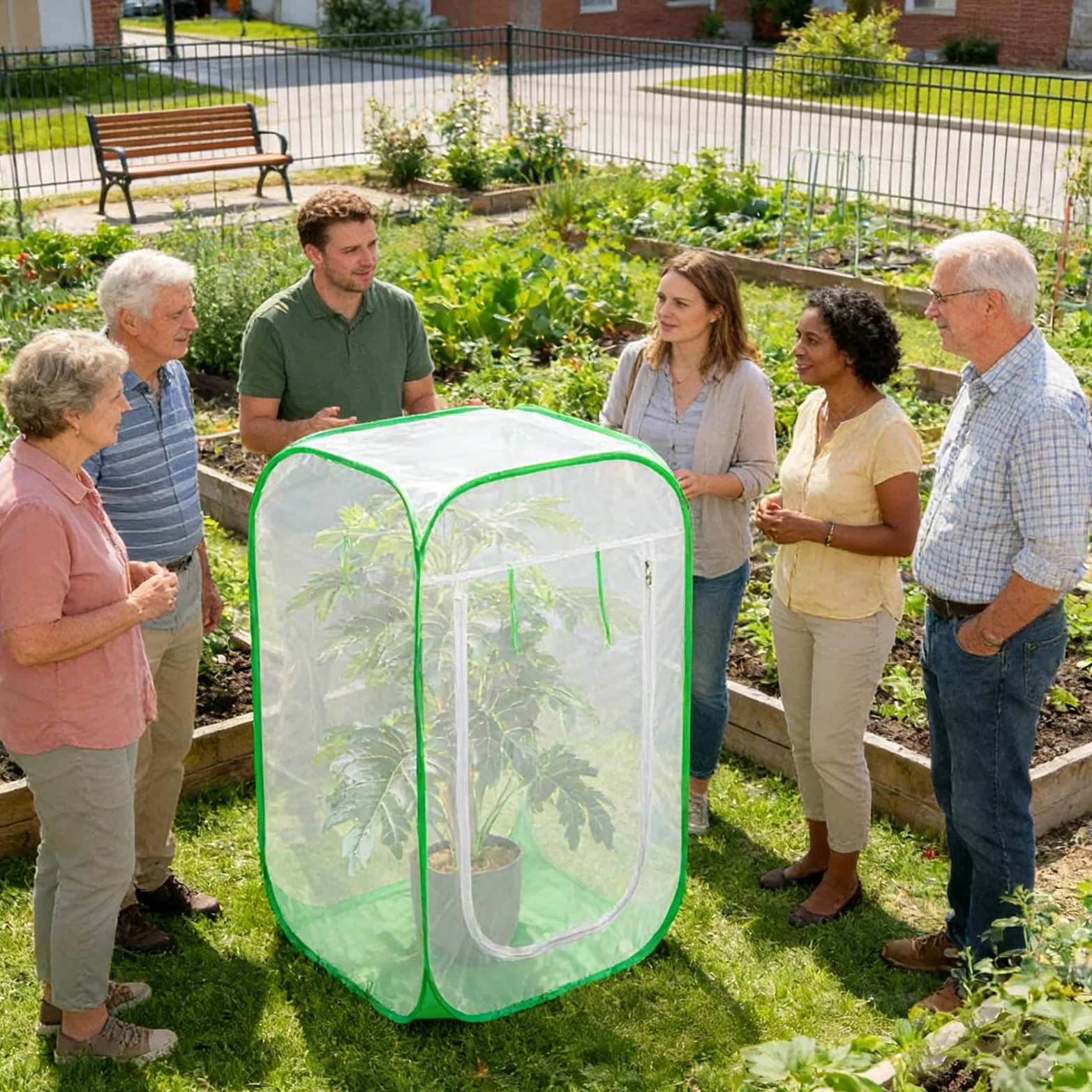 Voiles d'Hivernage pour Extérieures Protecteur À Design Pop | Housse Anti-gel Respirante contre le Gel Pour Potager Tomates Rosiers Arbustes à Baies et Protection