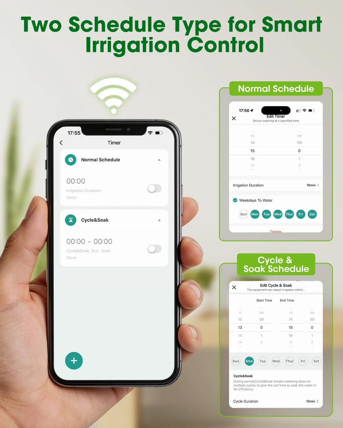 Système d'irrigation automatique WiFi, système d'irrigation contrôlé par application, système d'arrosage intelligent de balcon pour l'intérieur et l'extérieur, système d'irrigation de jardin | Système d'arrosage Wi-Fi pour 10 plantes en pot pour balcon, i