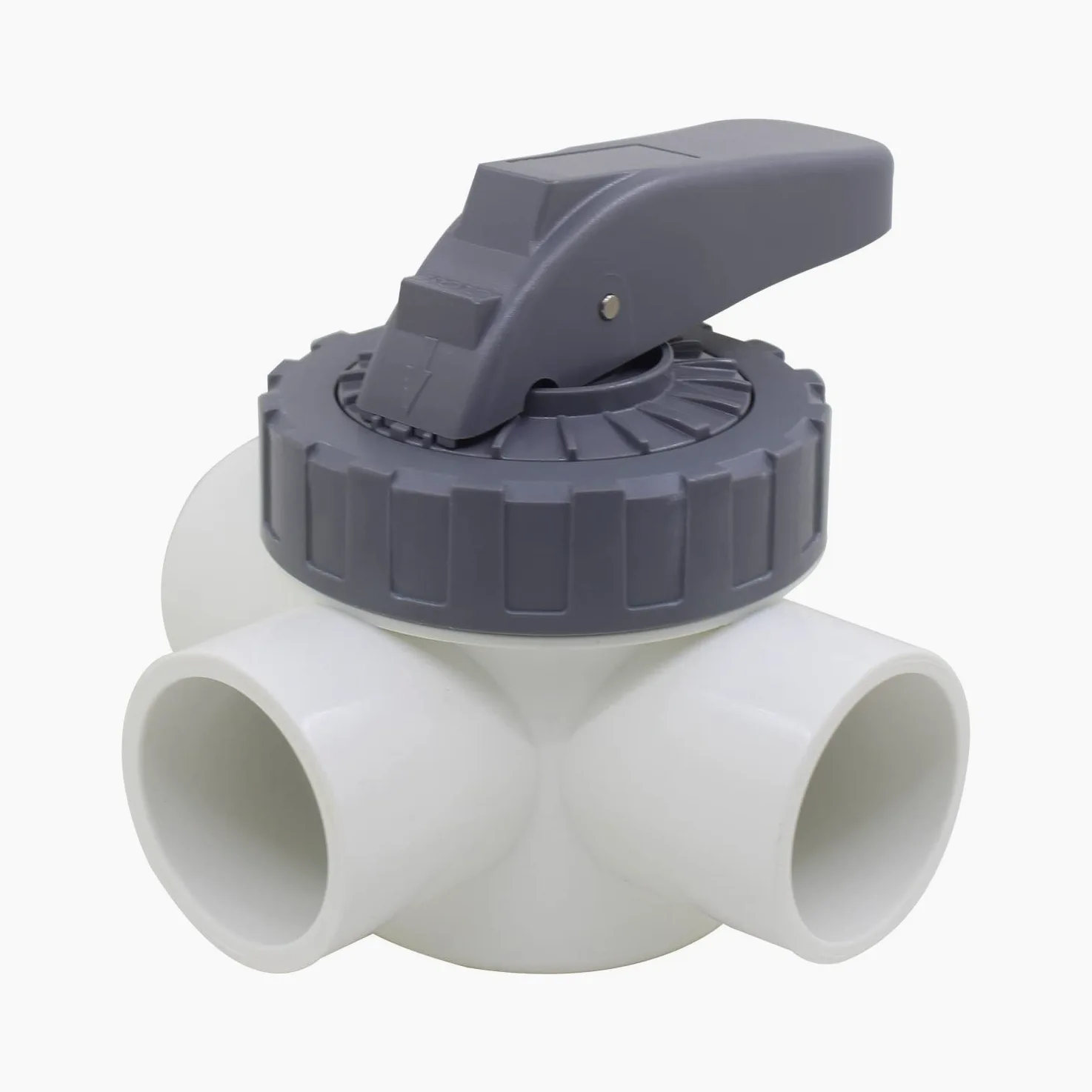Vanne 3 voies pvc 50mm 63mm vanne arrêt piscine bille à coller vanne boisseau spherique robinet sphere tuyau agricole jardin