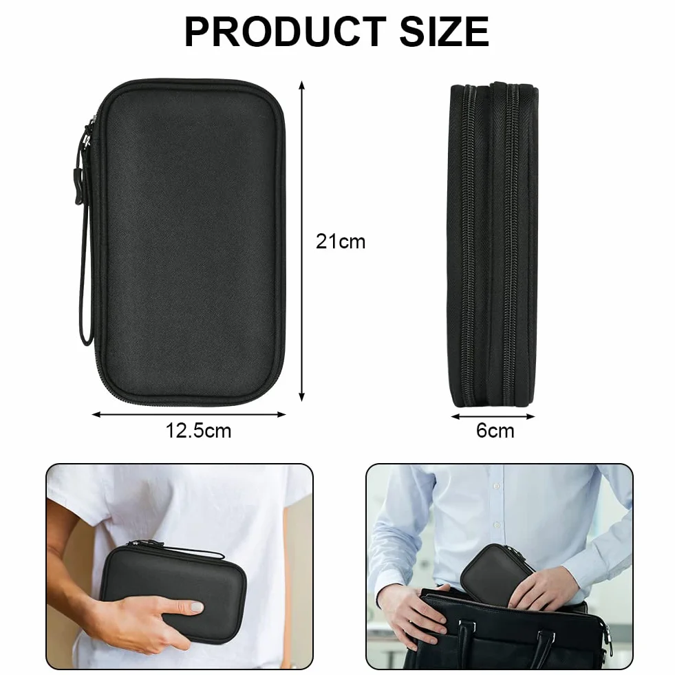 Etui Disque Dur Externe Étanche Sac de Câble de Voyage Grande Capacité Antichoc Portable Organisateur