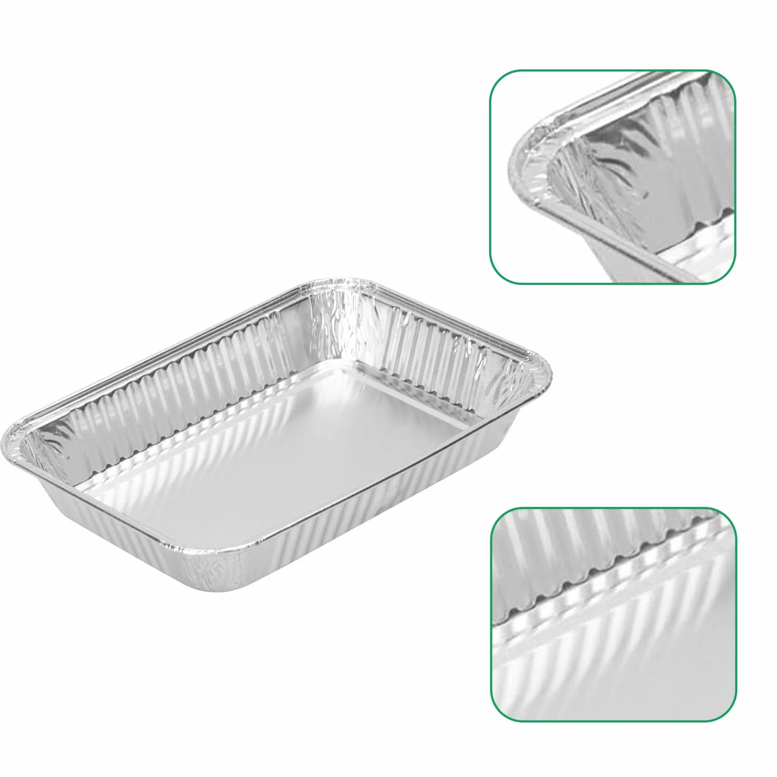 Lot de 20 barquettes en aluminium pour barbecue à gaz Ninja Woodfire OG850EU OG901EU OG701EU
