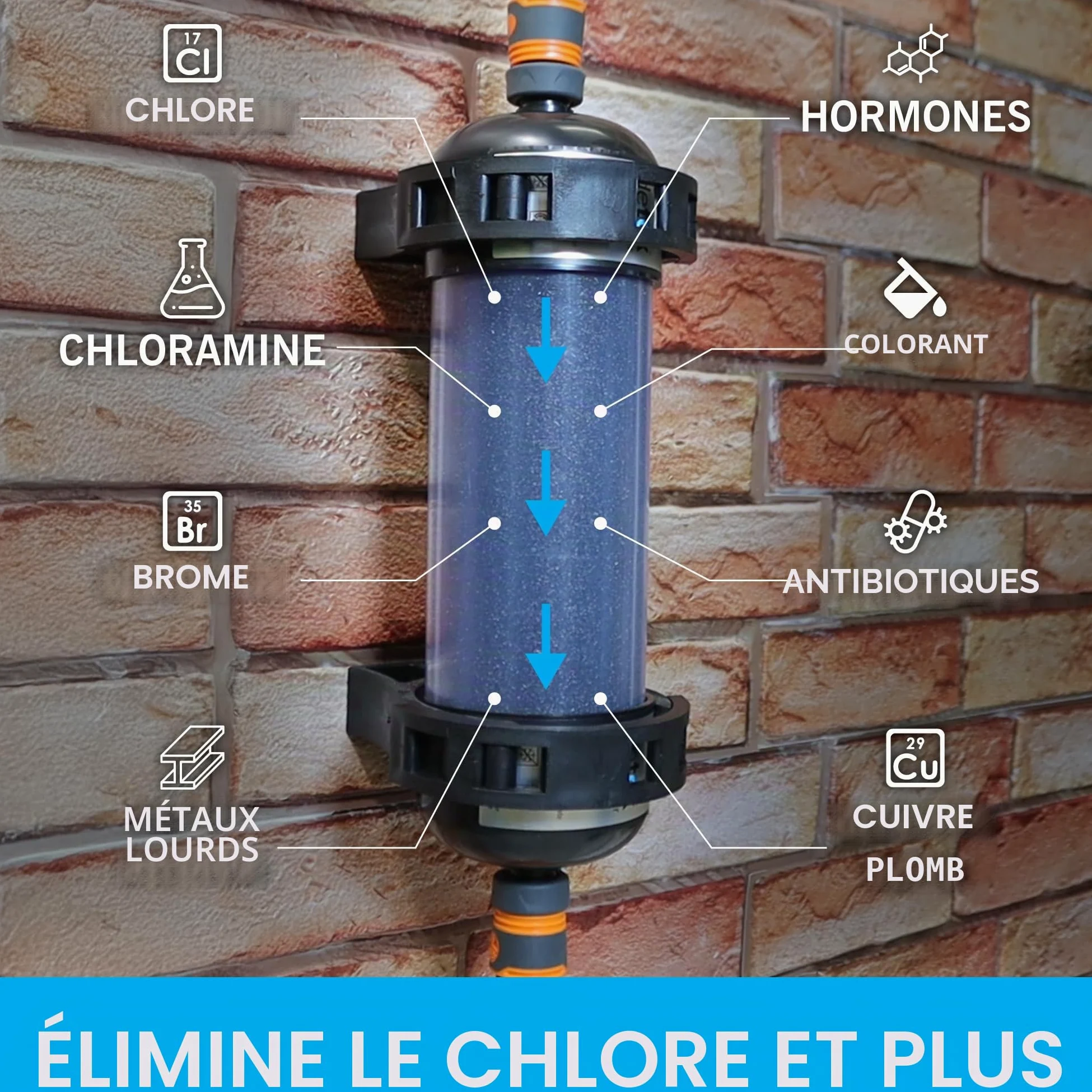 Evolution Aqua pond dechlorinator Système de déchloration de l'eau du robinet 30 cm, Produit pour Bassin