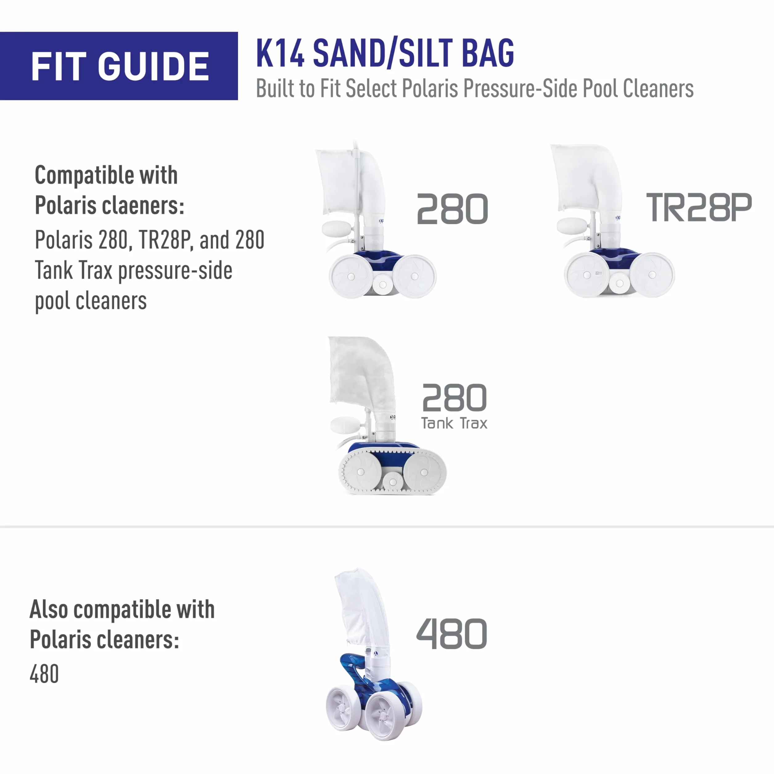 Polaris Zodiac K14 Sac de Remplacement Sable et Limon