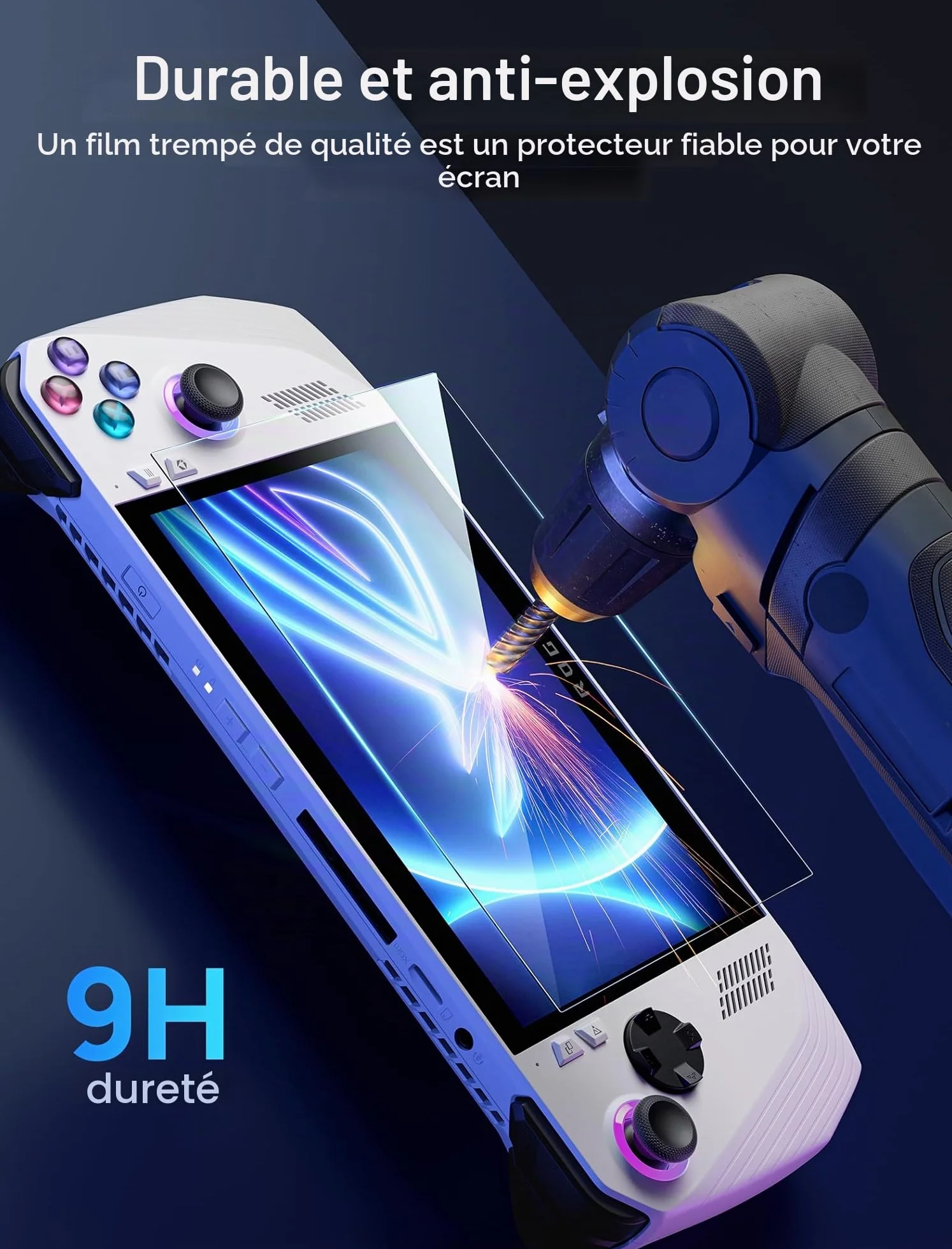 JSAUX Verre Trempé 9H Ultra HD pour ROG Ally/Xbox Ally (2025/2024), 7″ Protection d’écran Anti-rayures Lot de 2