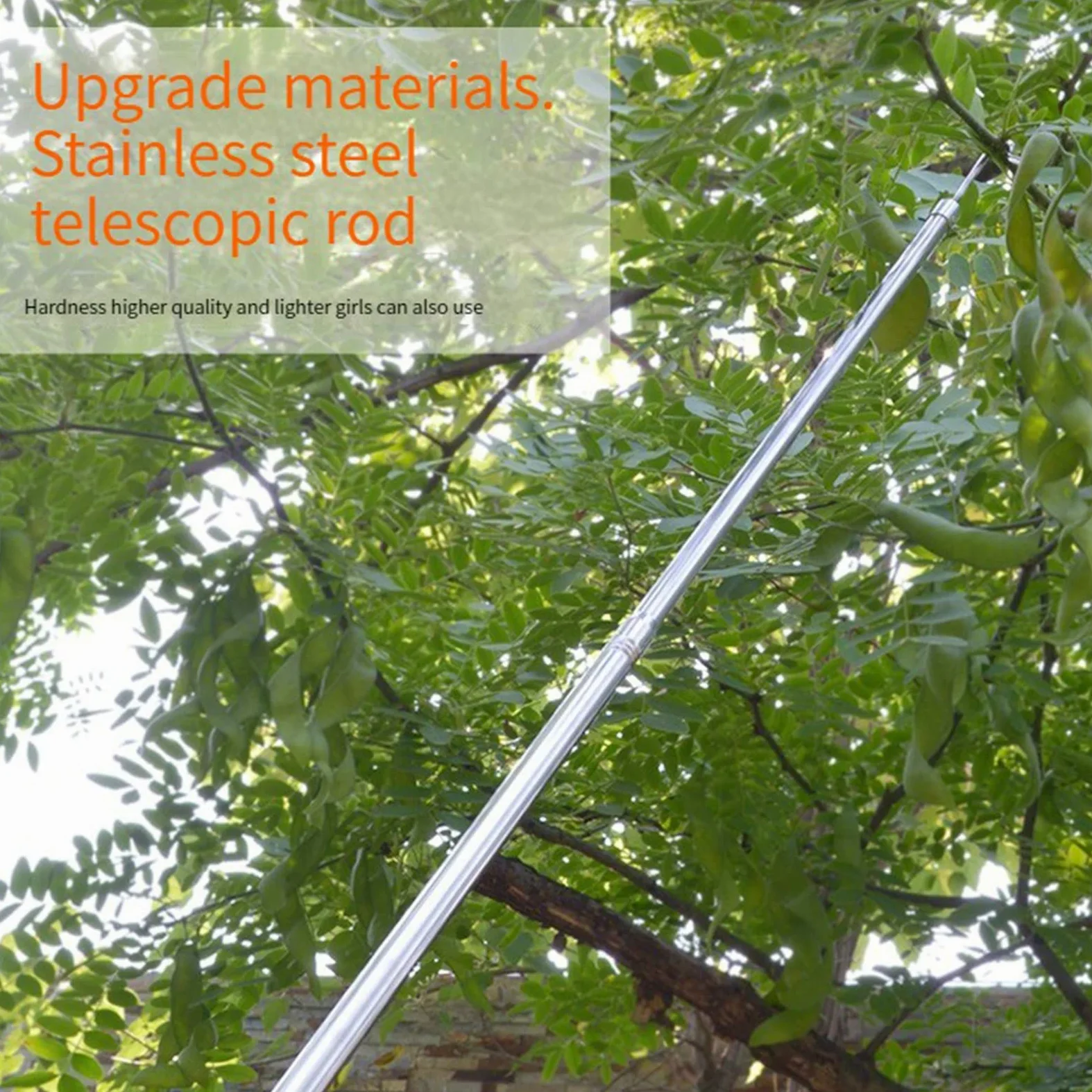 Pince à fruits télescopique avec panier pour une récolte facile, outil pratique pour cueillir les fruits