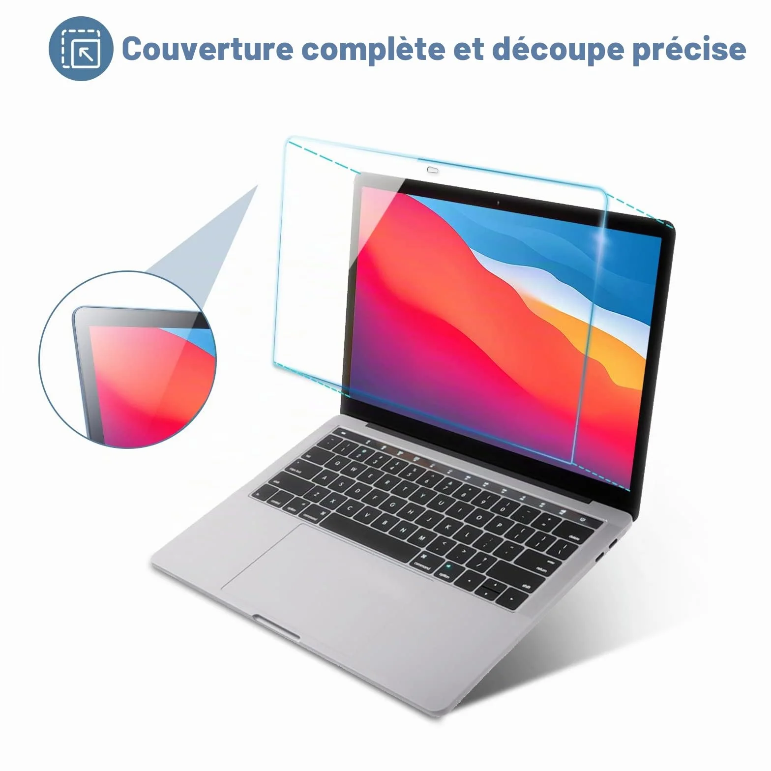 ProCase Verres Trempé MacBook Pro 13" M2 2022 M1 2020-2016 Air 13 Film Protection 0.2mm Dureté 9H