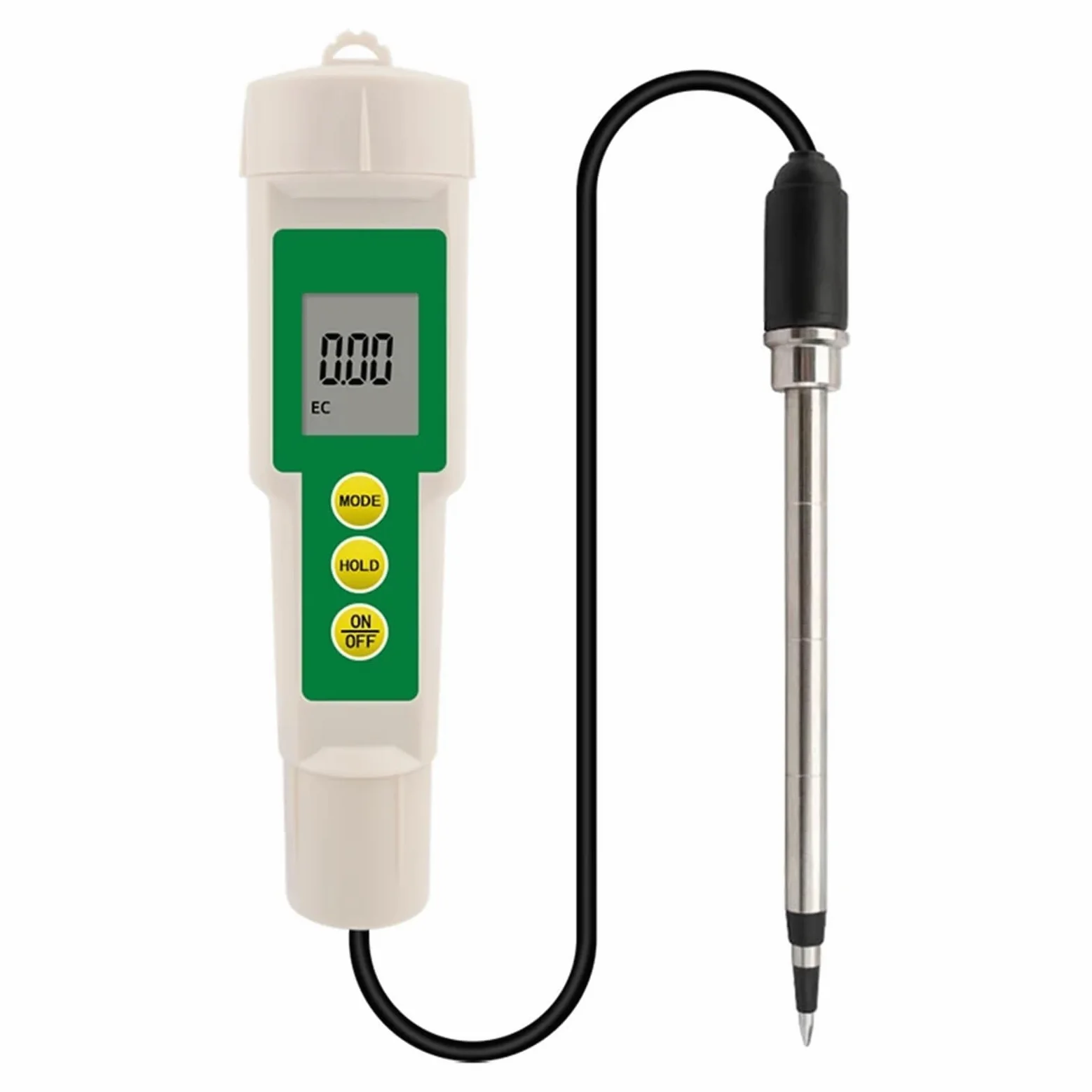 EC-3185 Compteur de Sol étanche EC/TDS/CF Testeur avec sonde for la Culture en Serre, horticole, Le Laboratoire Jardinage, Agriculture