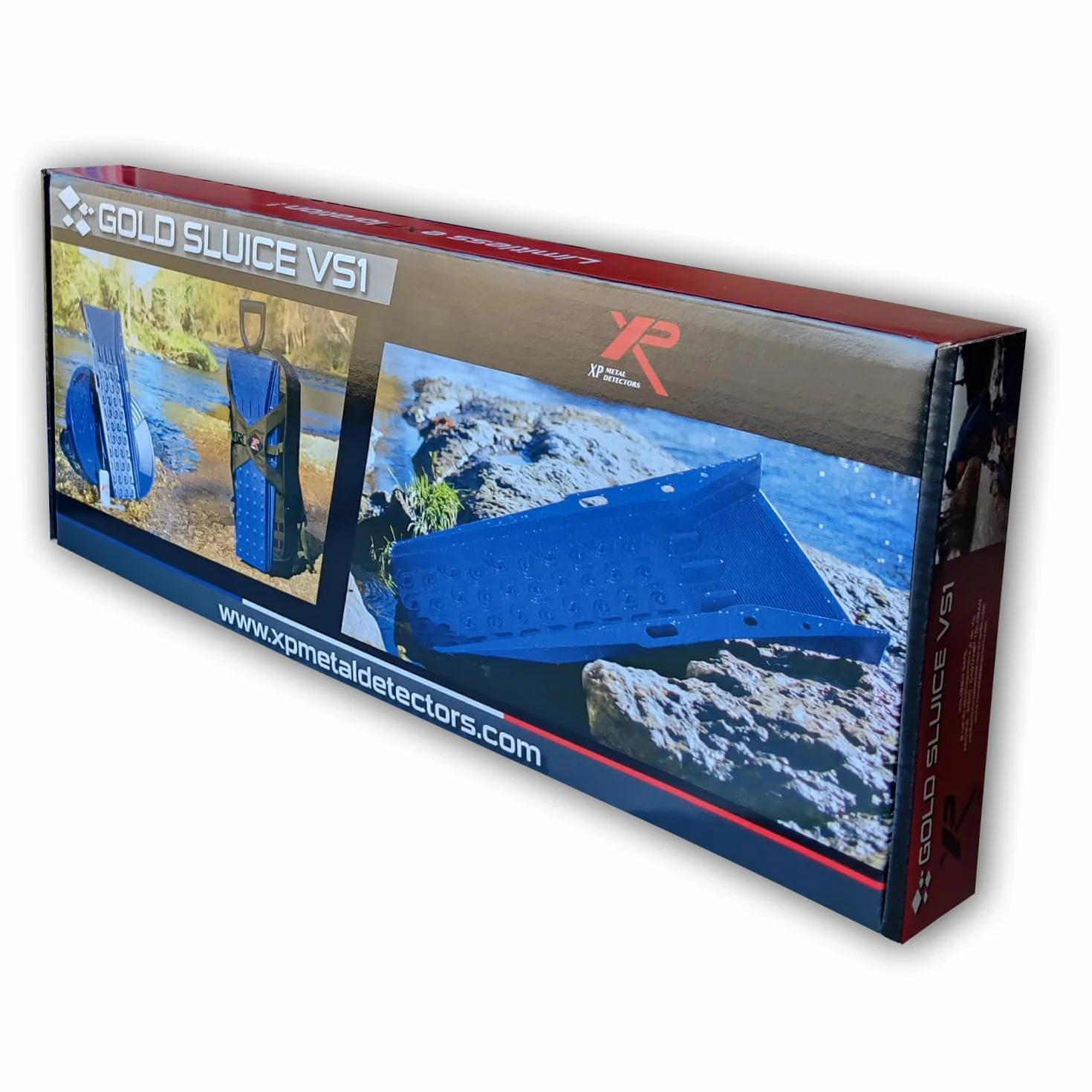 XP Metal Detectors GP-Sluice-VS1 Rampe de Recherche d'or VS1 Vortex Bleue
