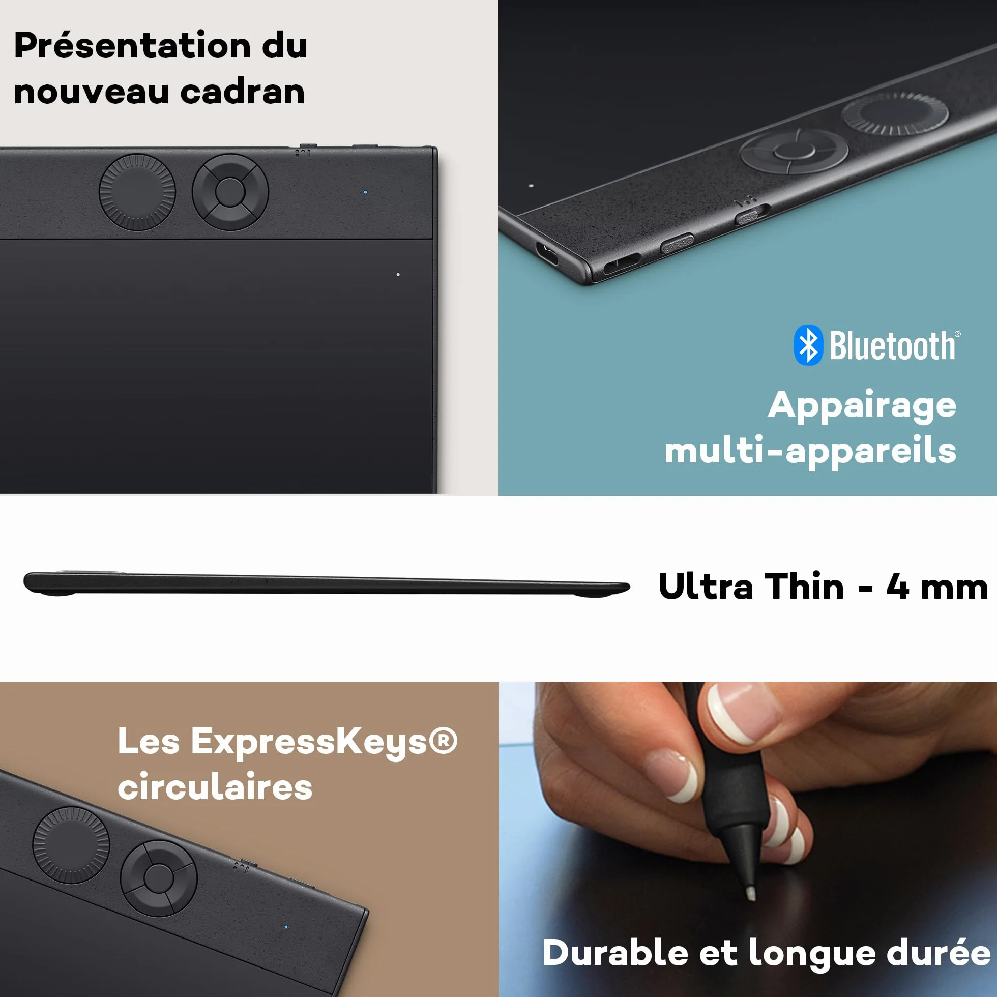 Wacom Intuos Pro Medium Tablette Graphique avec Wacom Pro Pen 3