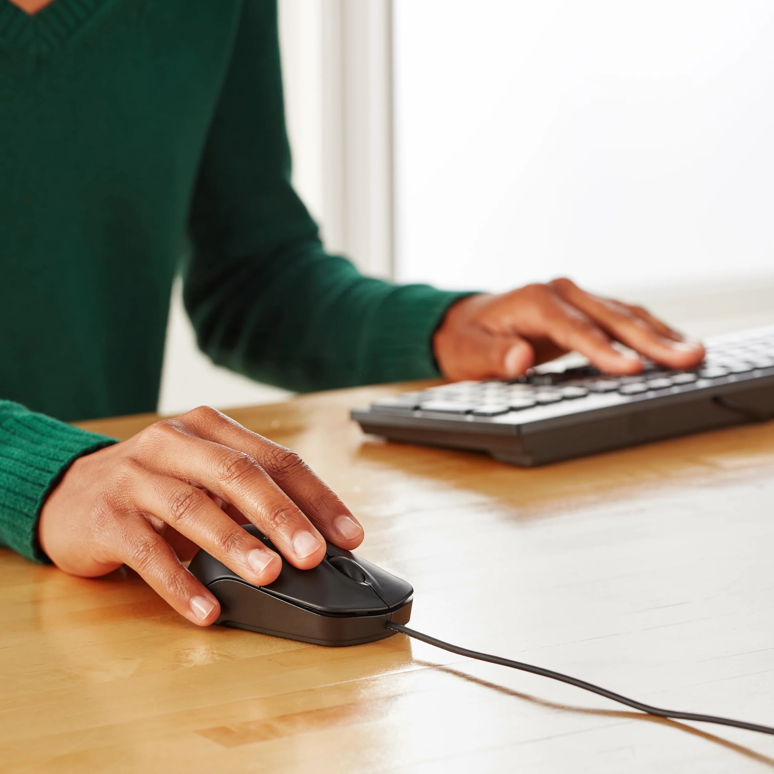 Amazon Basics Souris Optique USB 3 Boutons Noir