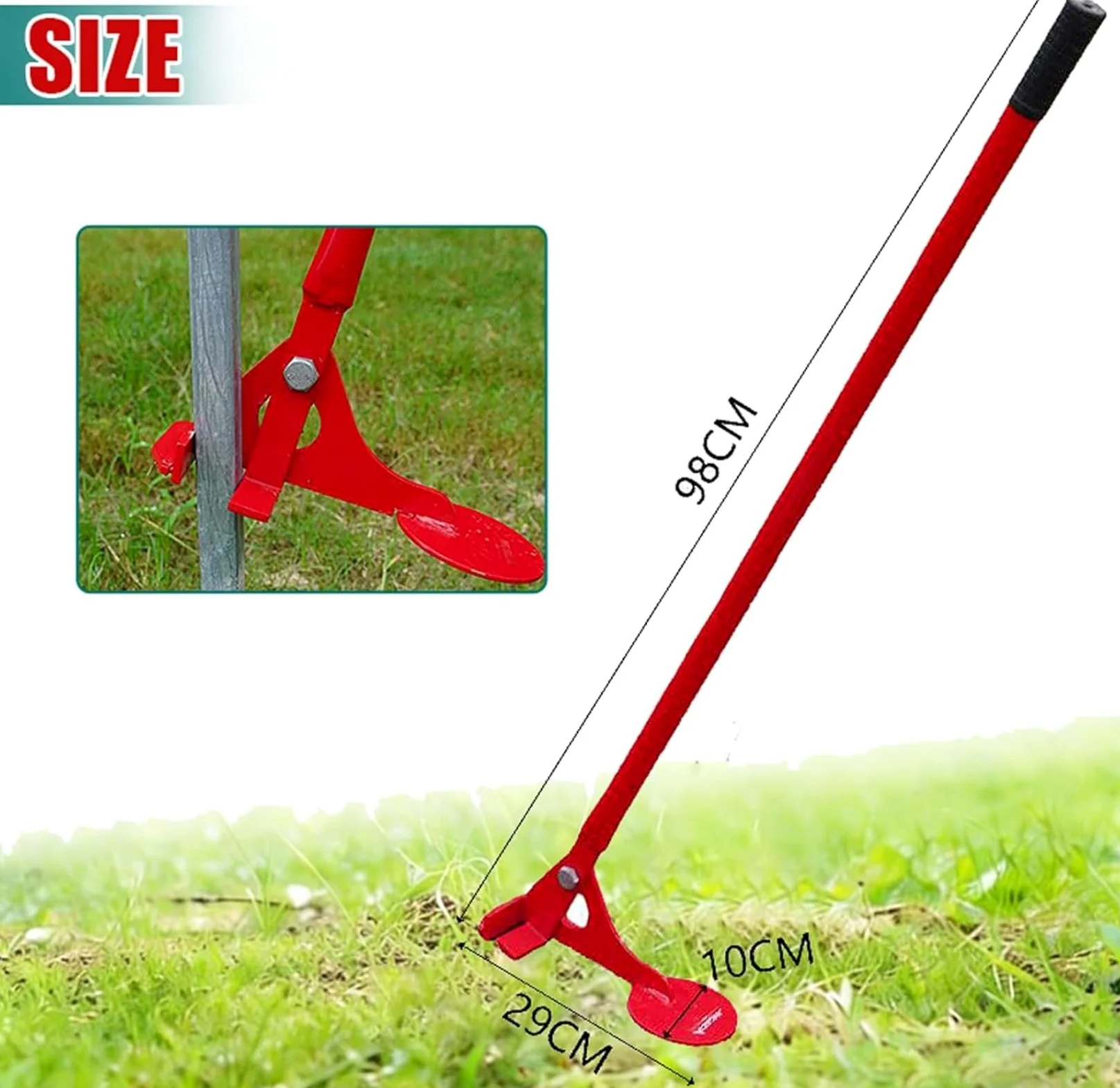 Outils pour enlever Les souches, arrache-poteaux de clôture résistants, arrache-Jeunes Arbres, élimination des Racines pour Jardins, fermes et vergers