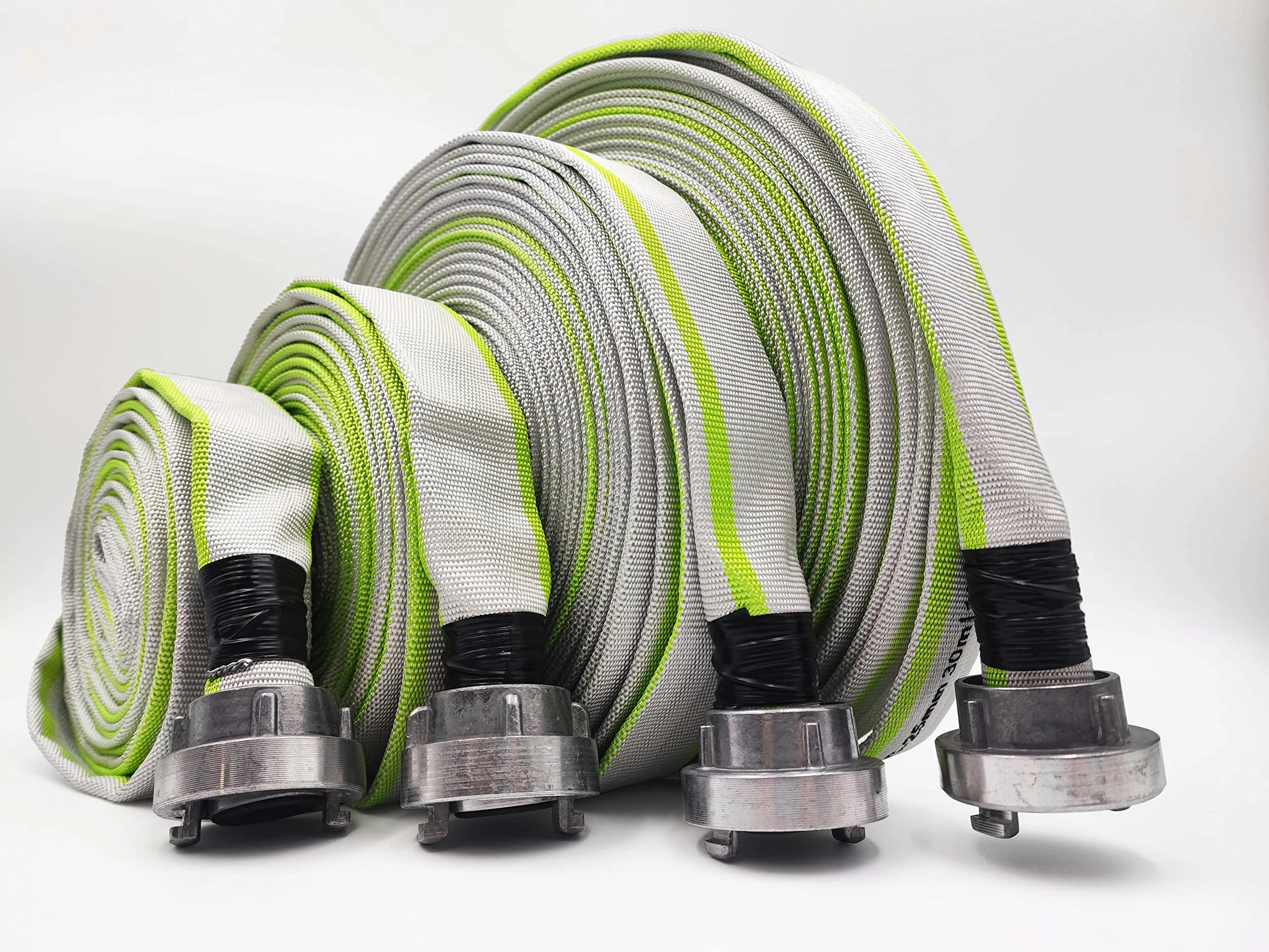 25 mm Ø - 1 pouce | D-25-30 mètres tuyau industriel, de pompiers, de construction, plat-, Tuyau avec raccord Storz