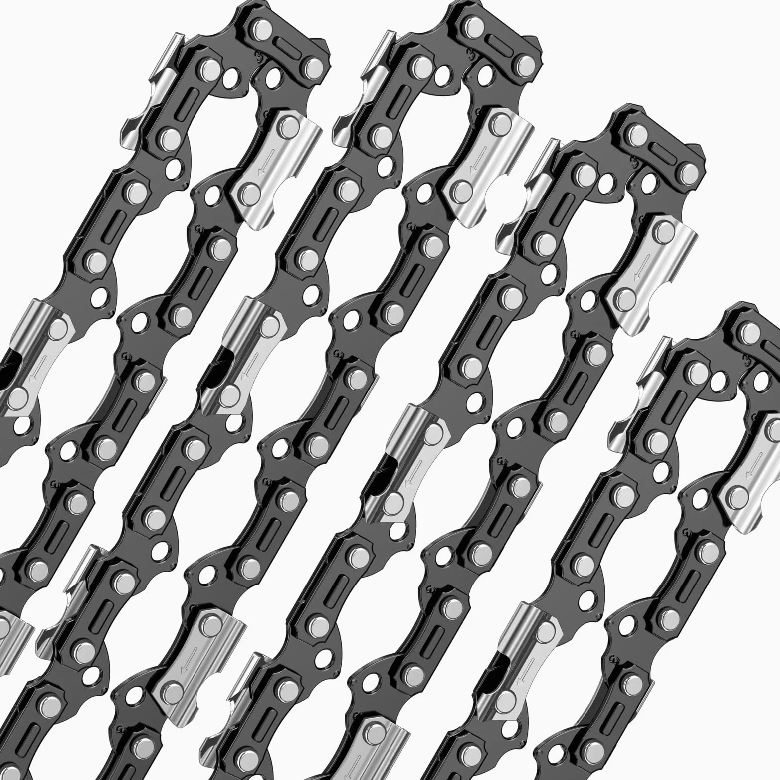 Lot de 4 X 45cm Chaînes 3/8" 63 Maillons d'Entraînement 1.3mm 050