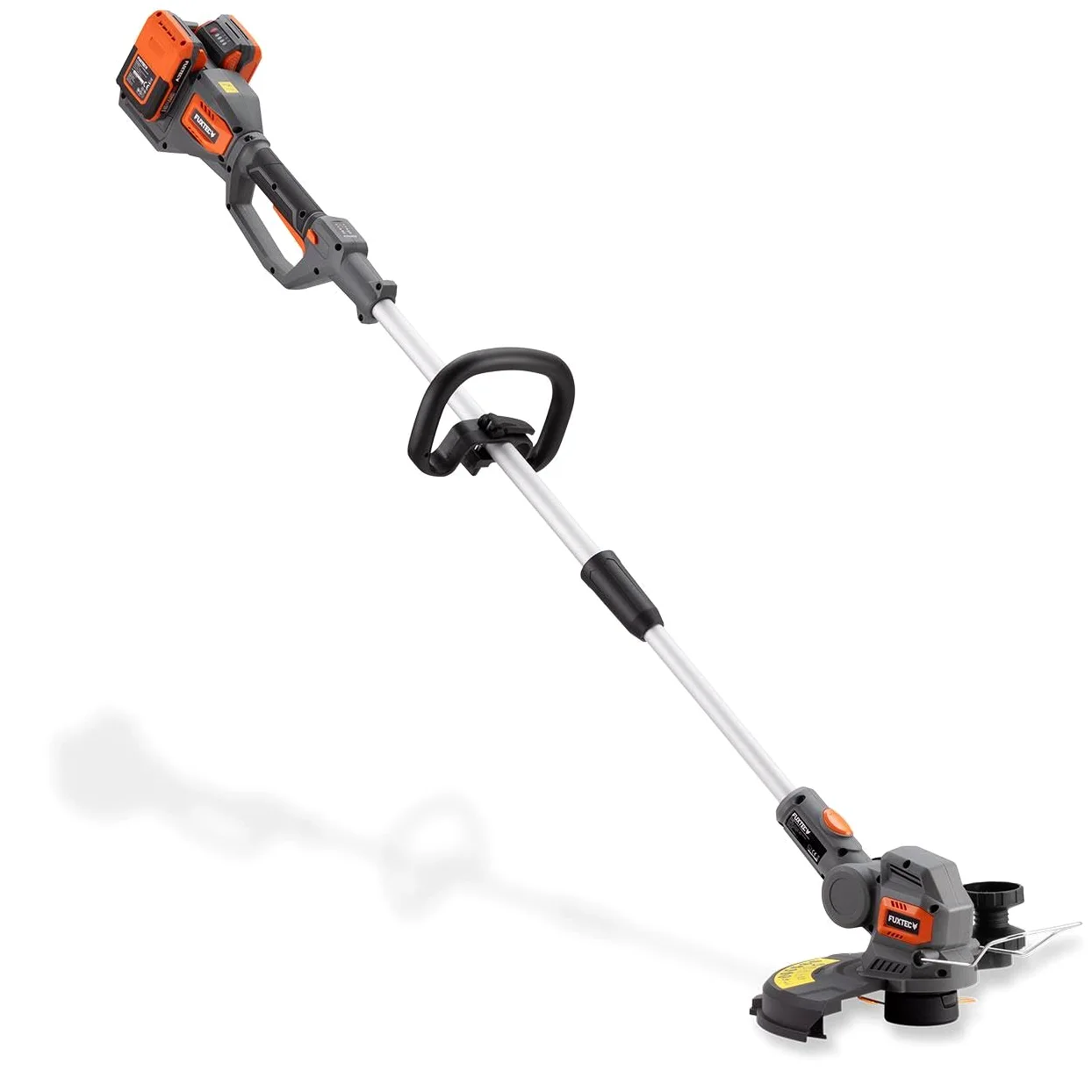 FUXTEC Coupe-Bordures sans Fil FX-E2RTSET • système de Batterie 2x20V • Largeur de Coupe 30 cm • Manche télescopique 138,5 à 173,5 cm 8 000 TR/Min • Arceau de Protection des Plantes