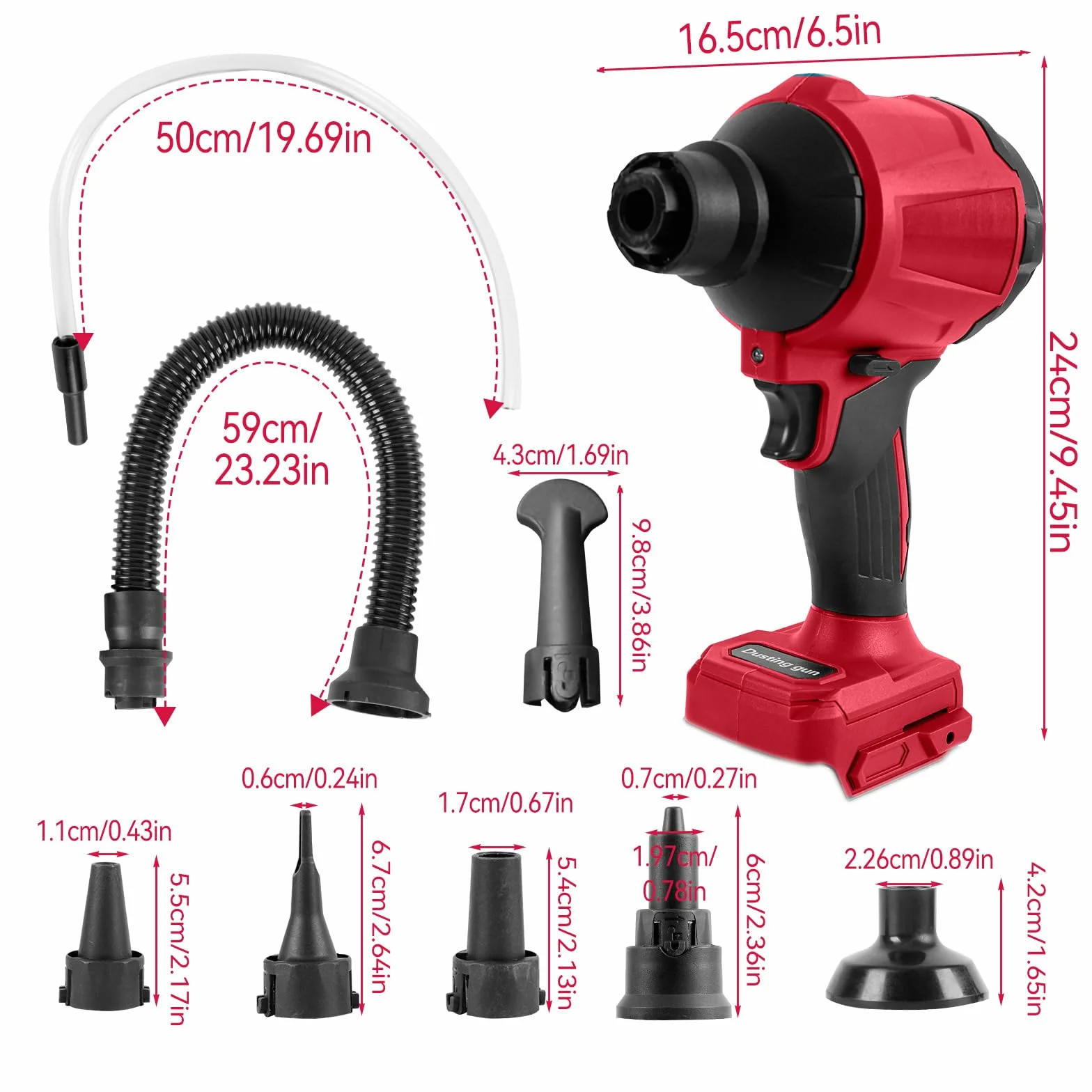 Souffleur sans fil pour batterie Milwaukee M18 18 V, 40 000 tr/min, 447 MPH, moteur en continu, pour atelier, maison et voiture (sans batterie)