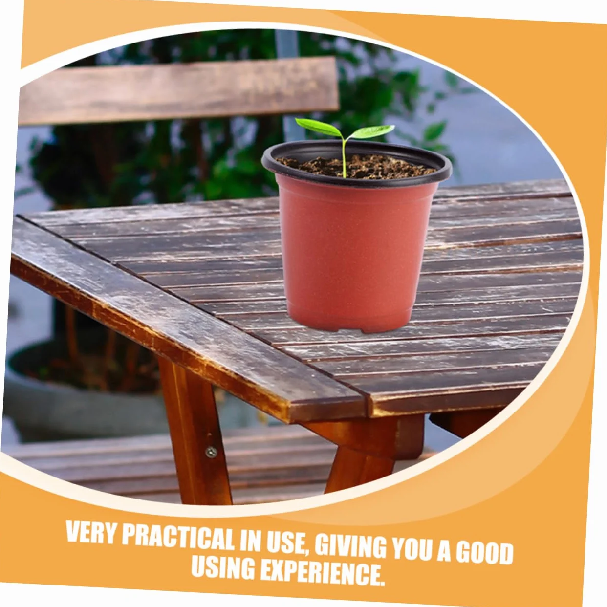 Gatuida 120 Pots pour Semis avec Drainage, Pots de Fleurs Plastique Légers pour Plantes Succulentes et Extérieur