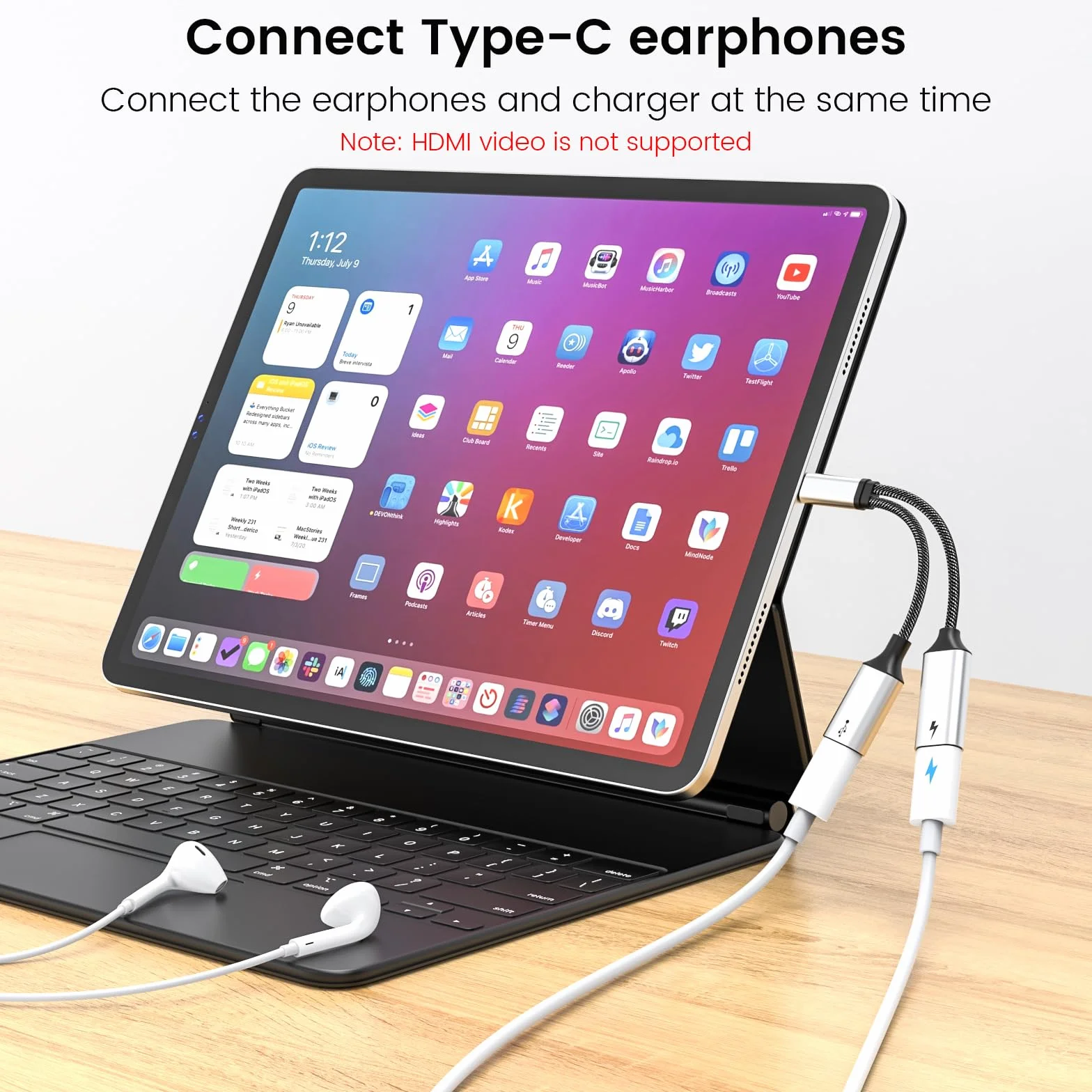 MOGOOD Câble Répartiteur USB C 60W 2 en 1, Adaptateur USB C vers 2 Type C Femelle pour Macbook Air, Samsung Galaxy, Pixel