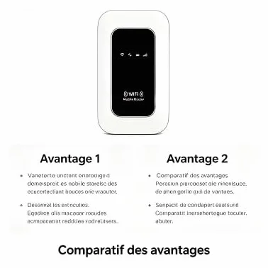 Modem WiFi Portable 5G/4G sans Abonnement, Routeur Mobile Déverrouillé Multi-Opérateurs Haut Débit