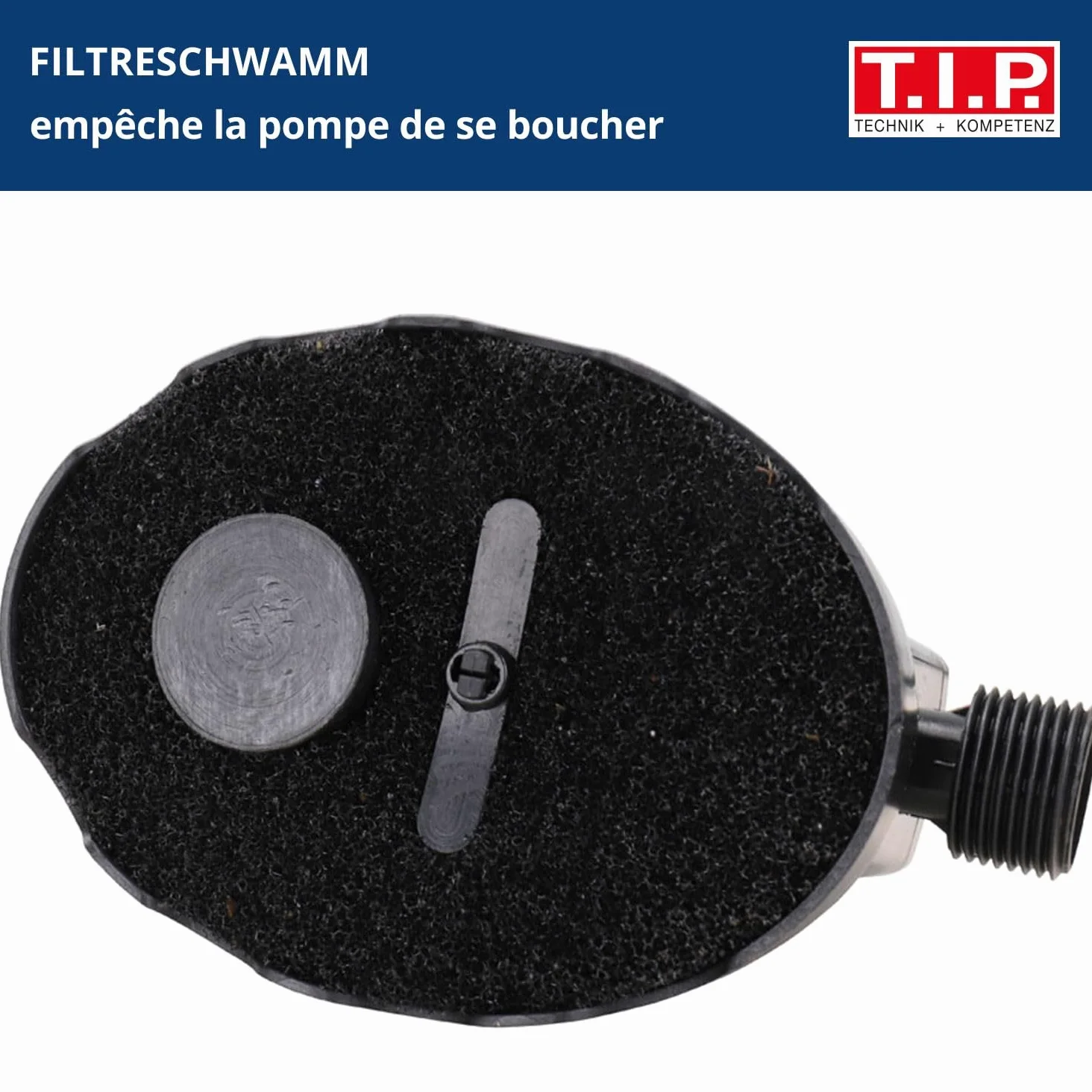 T.I.P. CoverOne 1500 AUT Pompe à Bâche de Piscine Automatique, 1300 l/h | Pompe vide-bâche avec interrupteur à flotteur et protection marche à sec, idéale pour l'aspiration à plat des bassins