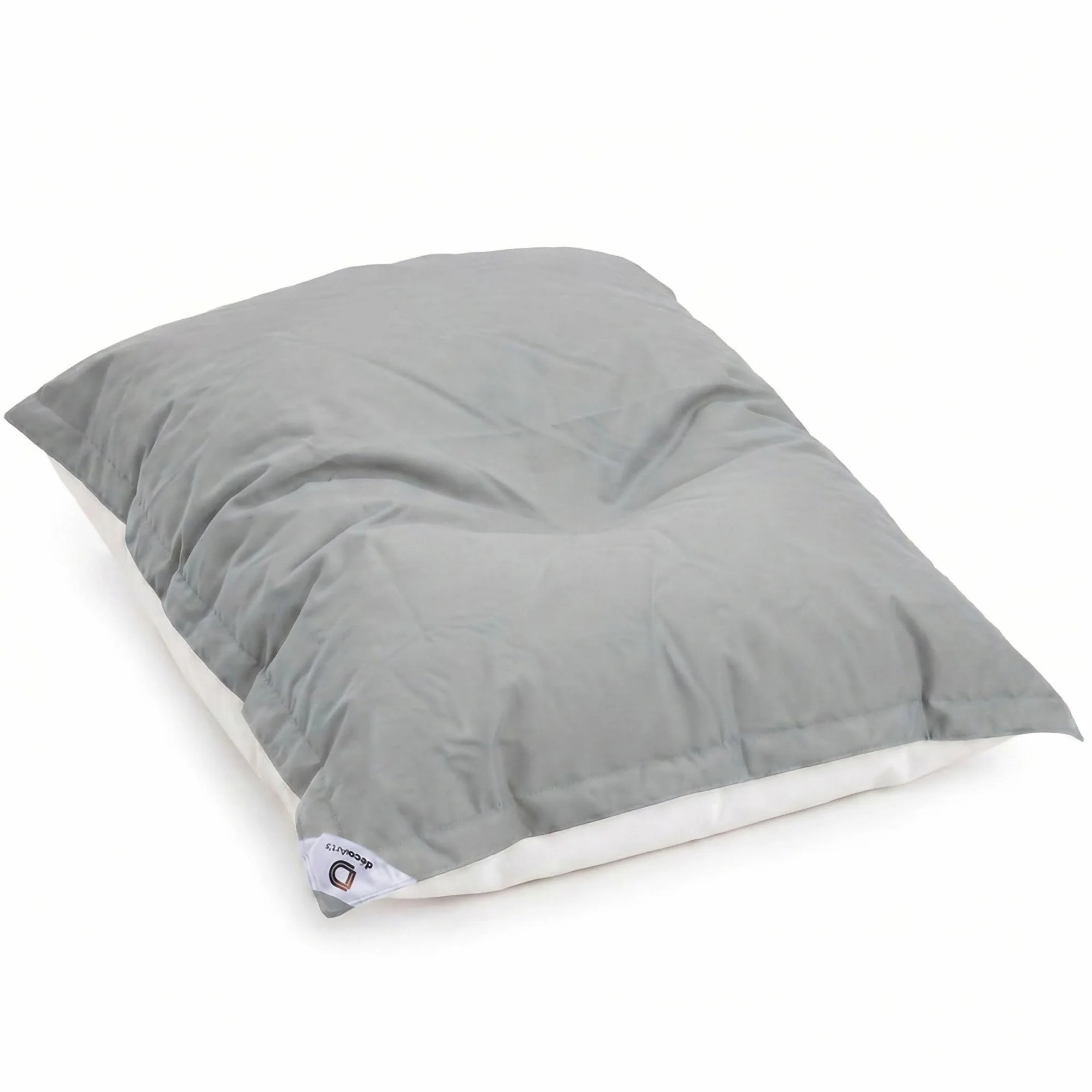 Housse pour Pouf Géant XXL 180x140cm Déhoussable Flottant Piscine Gris Galet