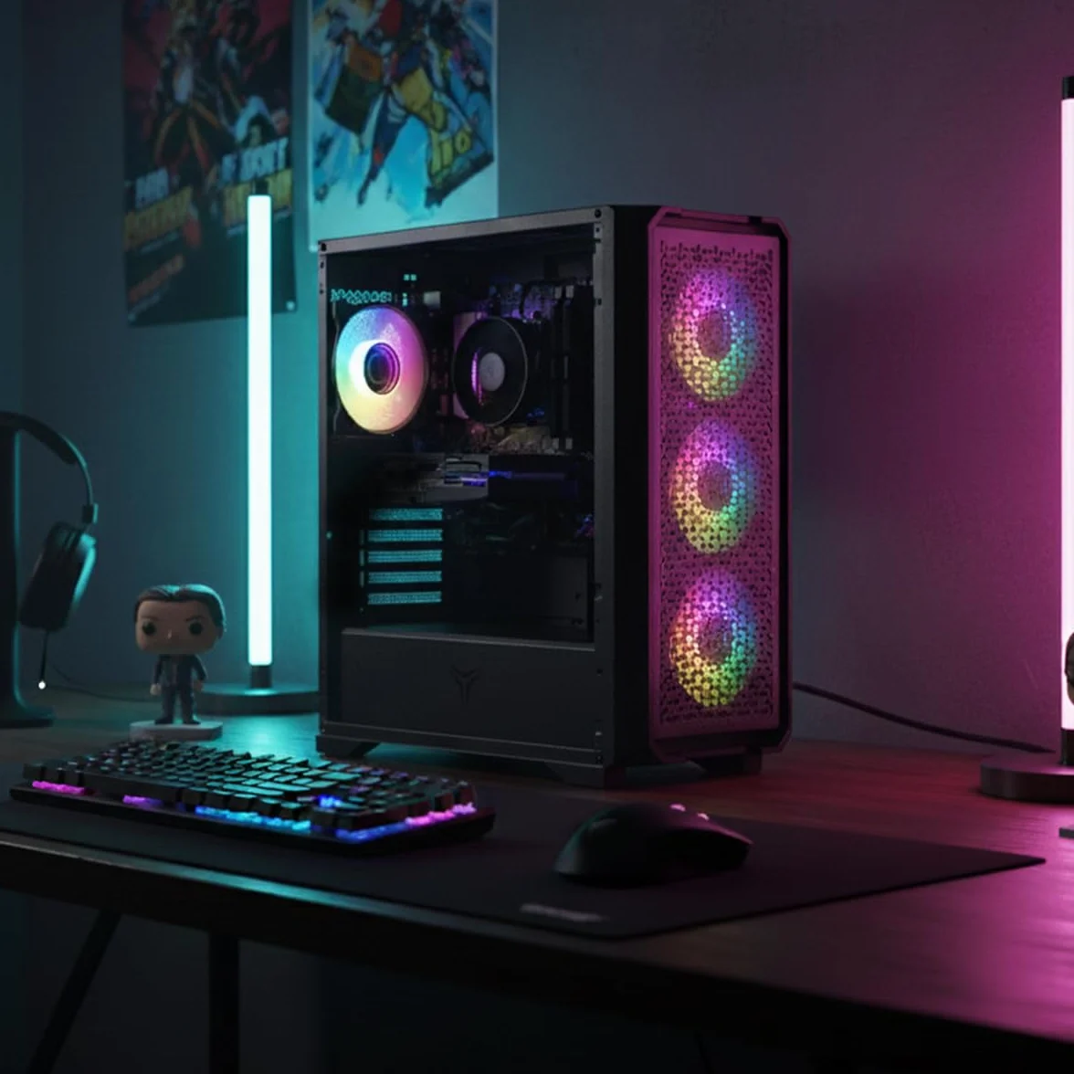 YEYIAN PC Gaming Intel Core Ultra 5 225F 4,9 GHz Nvidia GeForce RTX 5060 8 Go GDDR7 32 Go DDR5 1 To SSD WiFi 6 Win 11 Pro