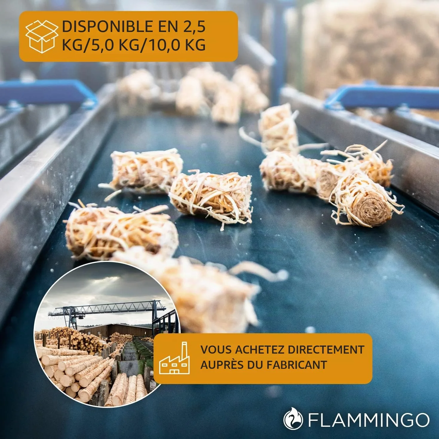Allume-feu barbecue bio laine de bois et cire