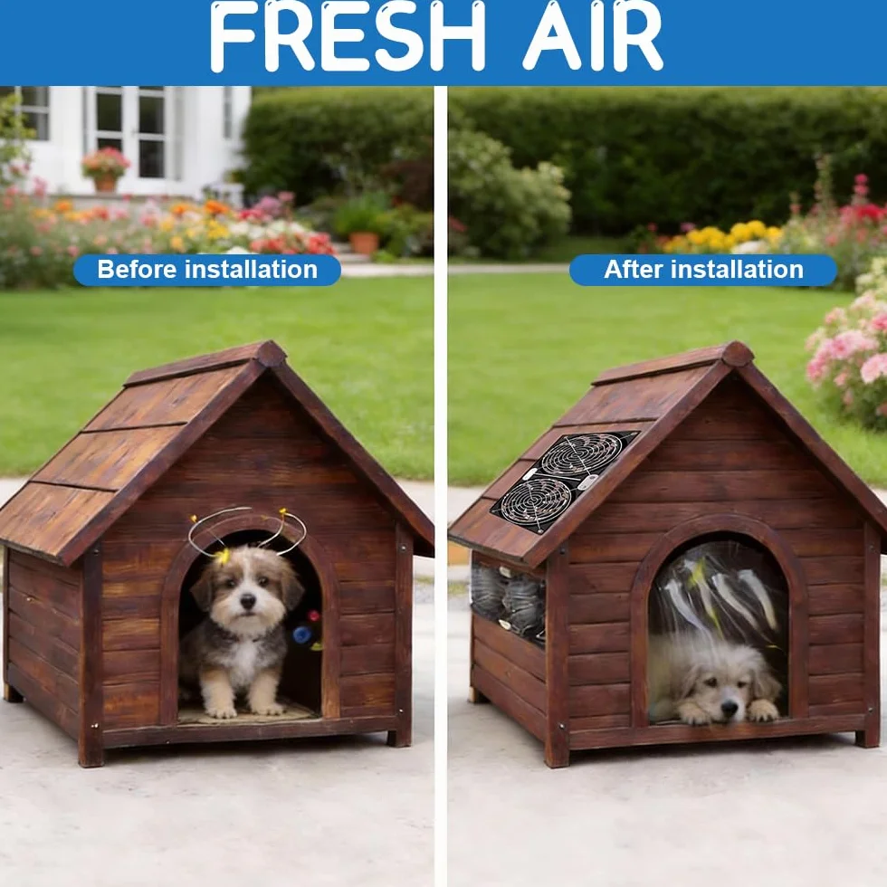 Ventilateur solaire 15W 12V double échappement résistant aux intempéries pour extérieur