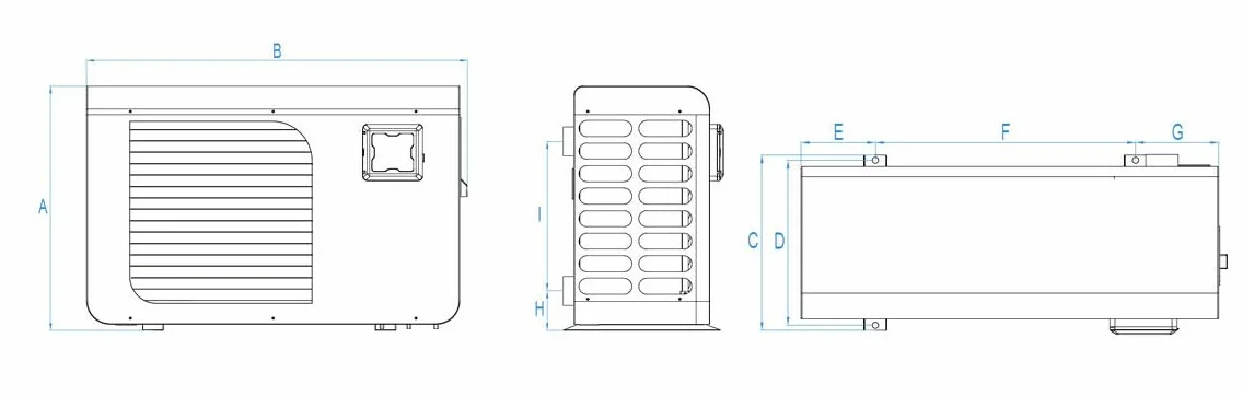 N NETSPA Pompe à Chaleur Piscine 5.5 kW jusqu'à 30m³