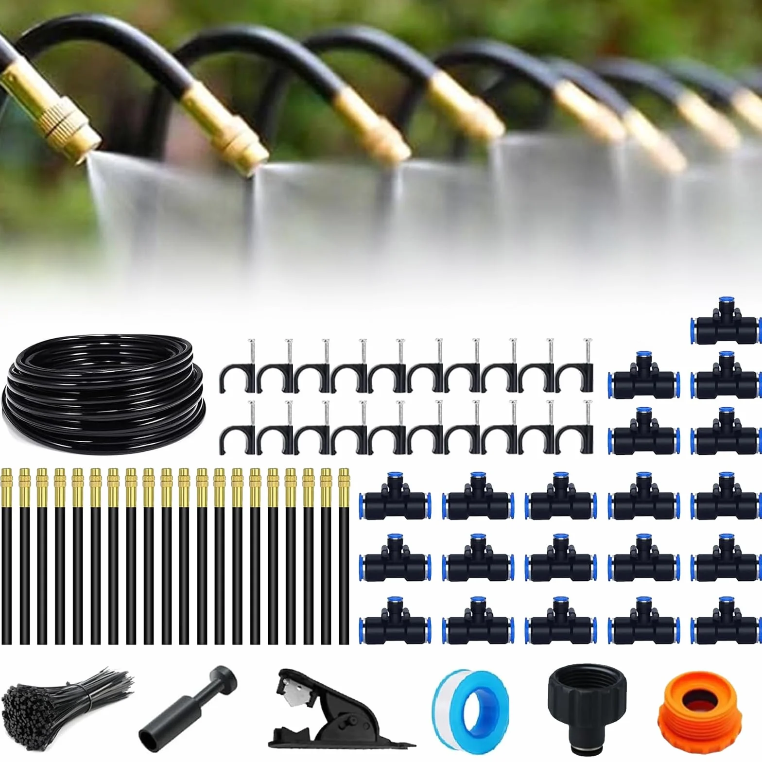 Kit Arrosage Goutte à Goutte 20M, Système Irrigation Automatique Jardin 360°