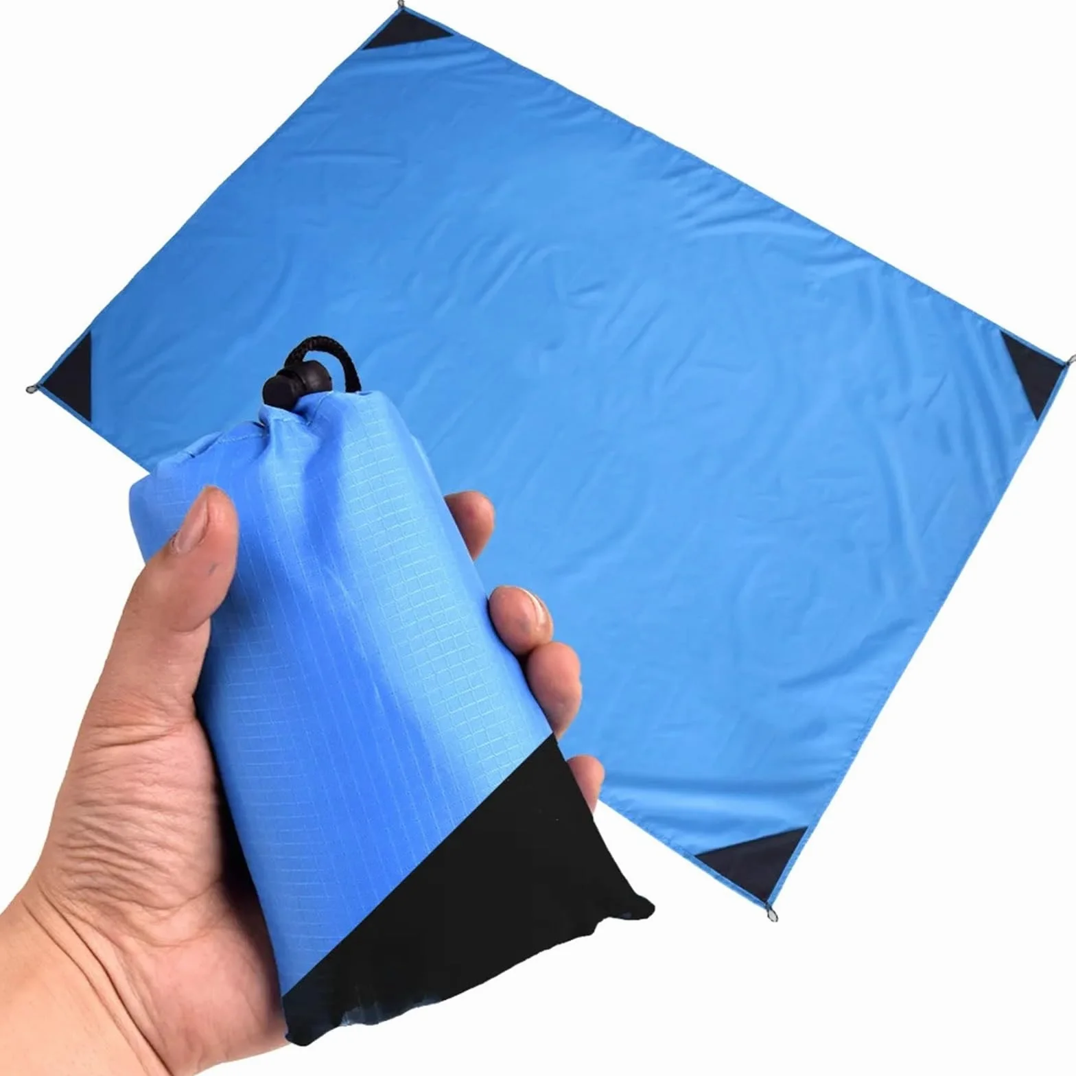 Tapis de camping imperméable, couverture de pique-nique pliable pour plage, pelouse et activités de camping – Durable, léger, facile à transporter – Idéal pour la famille et les amis