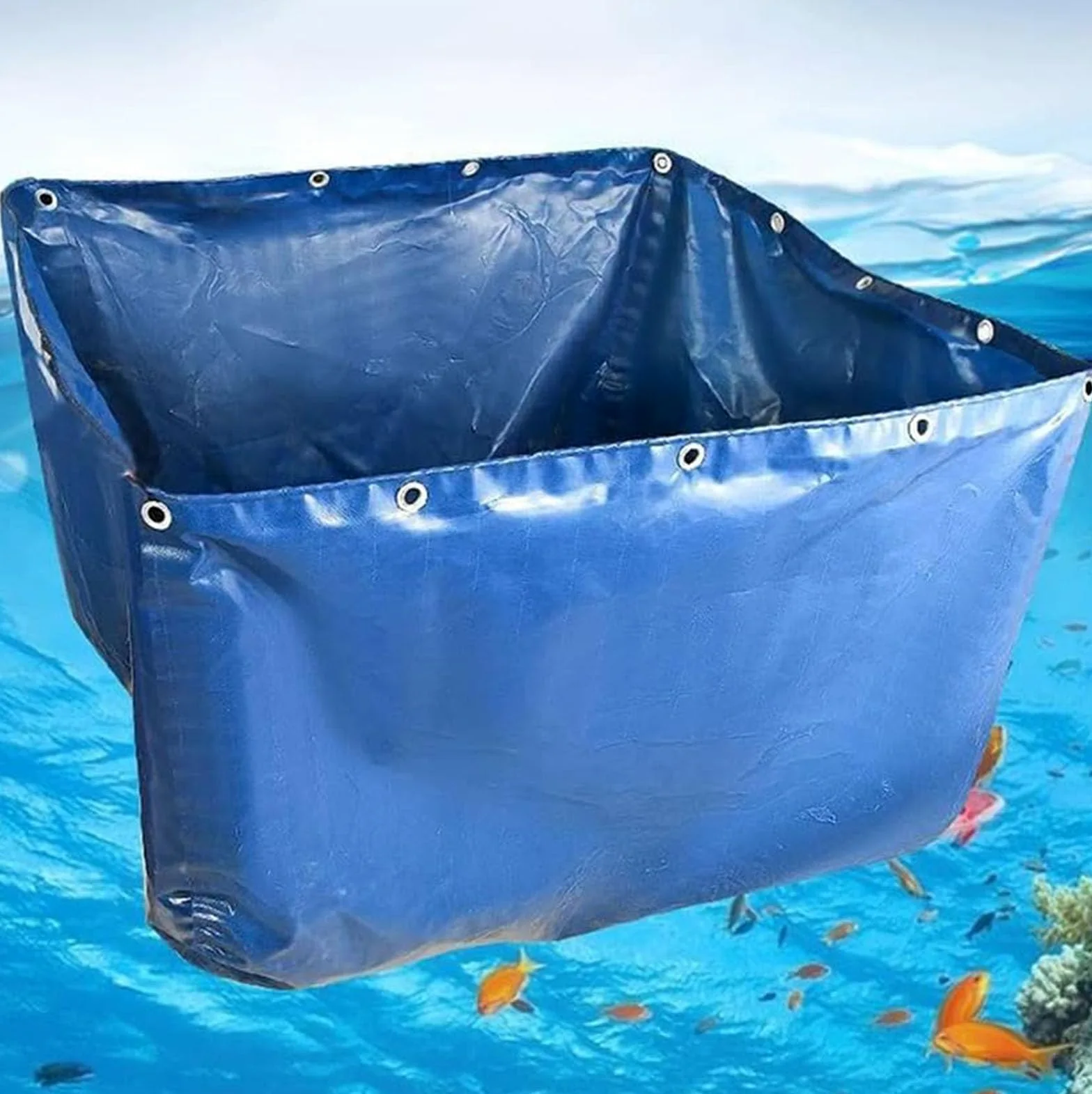 Aquarium en PVC avec vanne de vidange - Aquarium temporaire Multifonctionnel adapté aux Poissons d'eau de mer, aux koïs, etc. - des Solutions d'aquarium pour répondre à Vos Besoins.