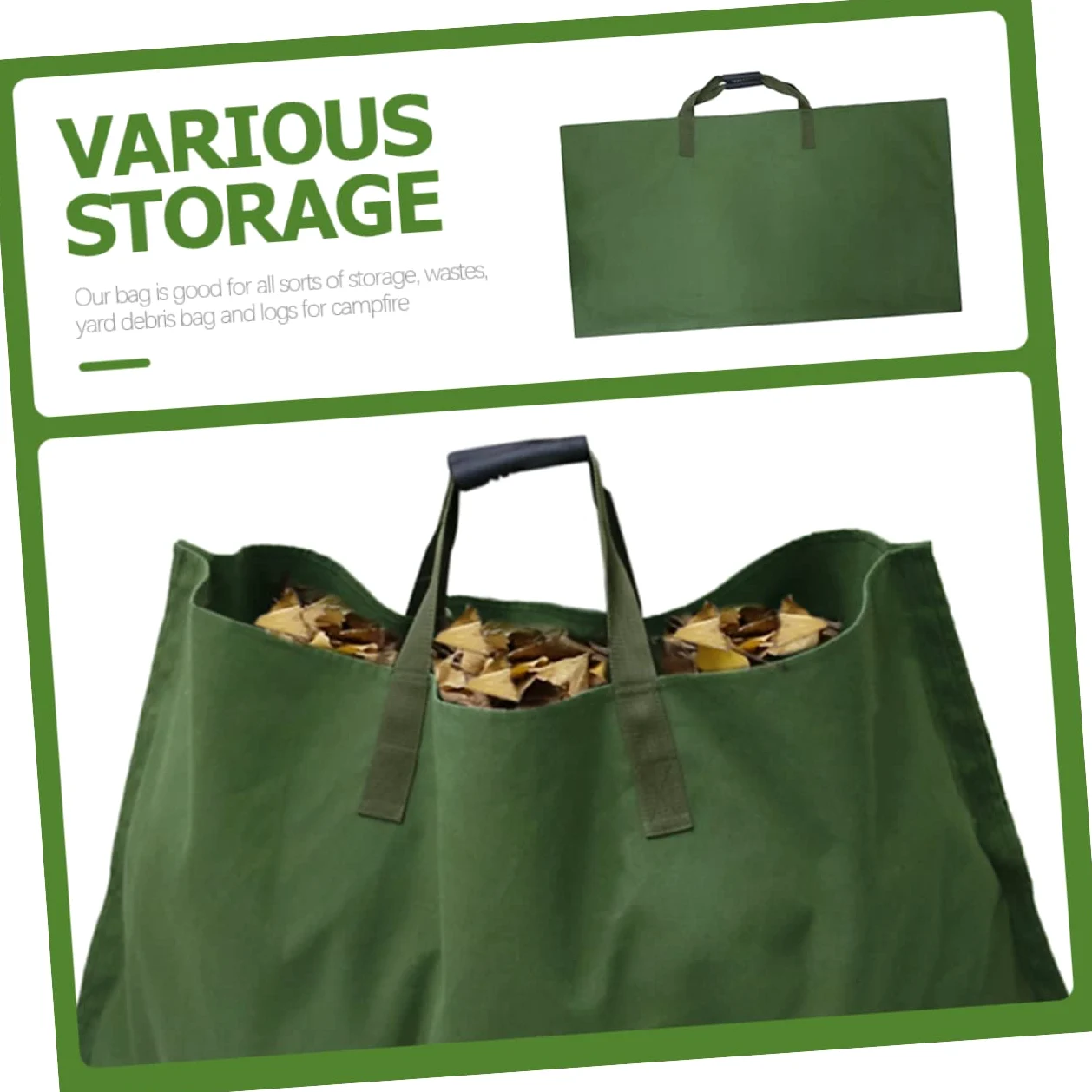 Toyvian Conteneur Pliable Et Portable De Jardin Pour Déchets Végétaux Bac De Rangement Pour Pelouse Et Cour