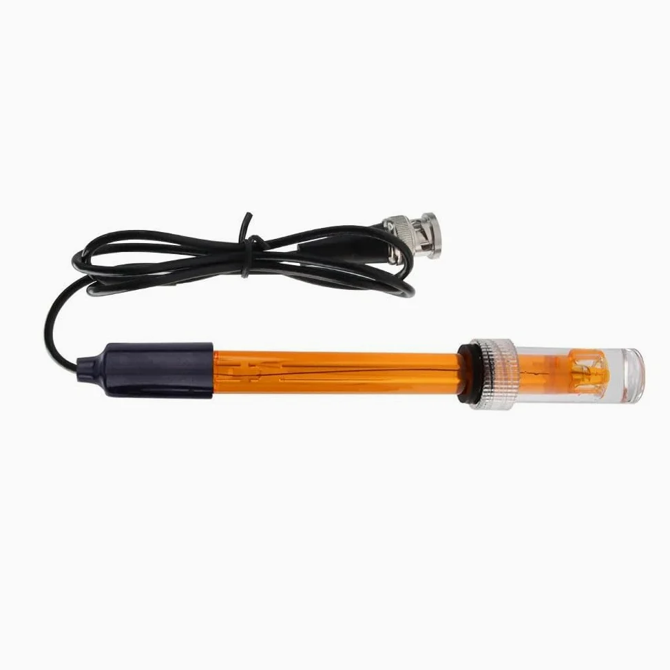 Lecreatekit Sonde de remplacement pH/ORP avec connecteur BNC, plage de 0–14 pH, câble de 300 cm, corps en ABS, pour laboratoire, aquarium et test en hydroponie