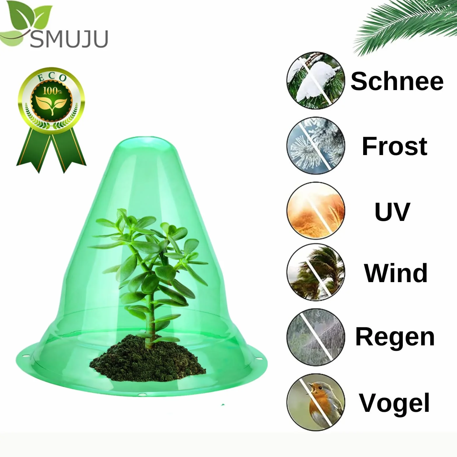 20 pièces grandes cloches pour plantes réutilisables, protecteurs de jardin contre les animaux