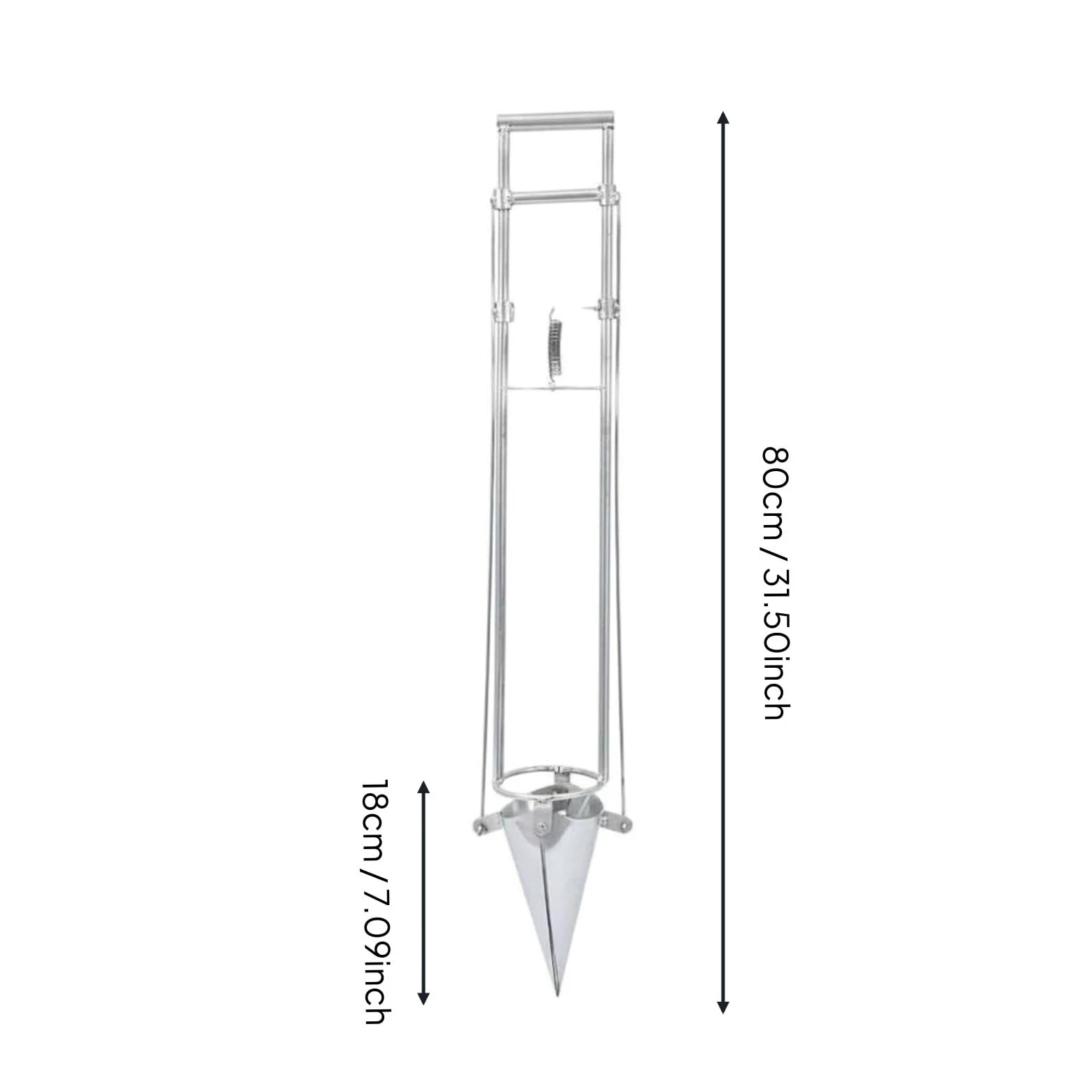 Handheld Seedling Planter Planteur de Transplantation Outil Manuel de Repiquage Replanteur à Main Planteur Longue Poignée Acier pour Améliorer Le, Standard