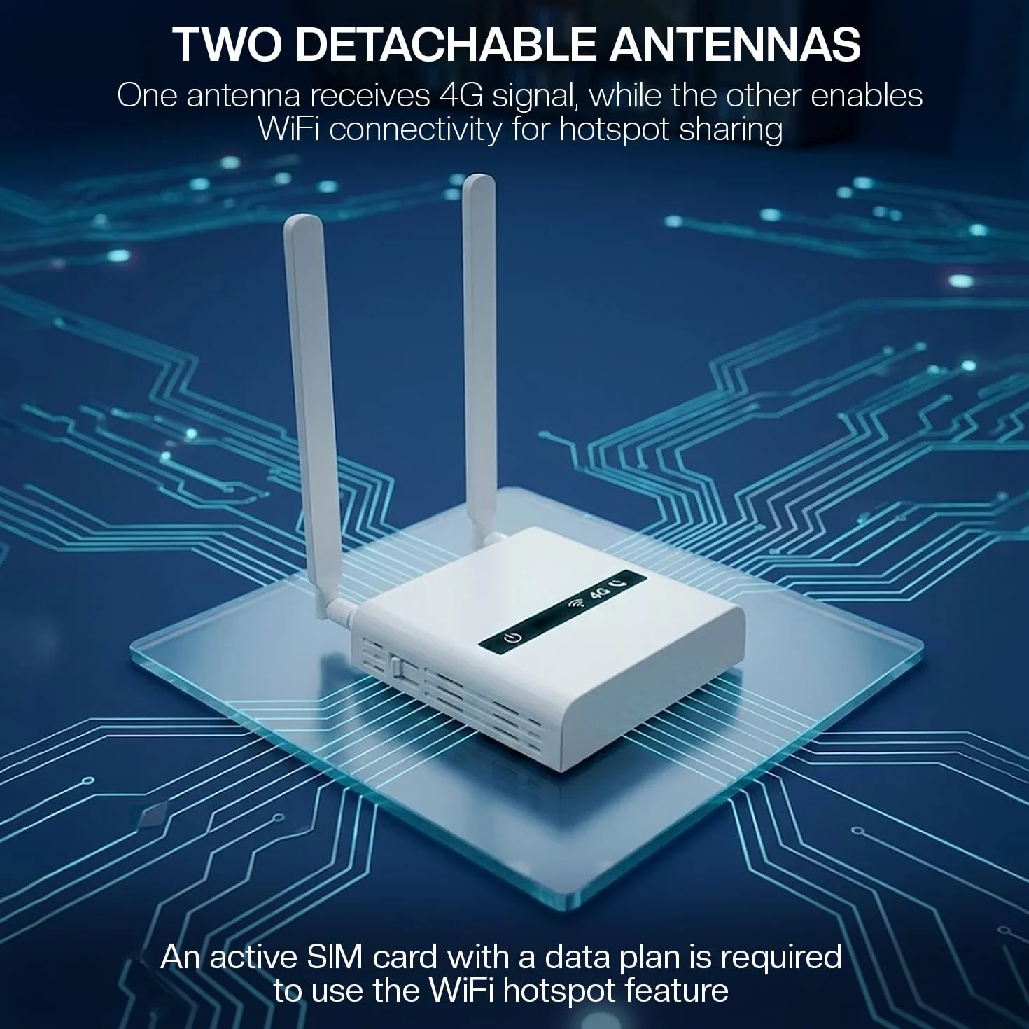 Geemarc CL2000 Connecteur Téléphone Fixe Réseau Mobile 4G Point d'Accès WiFi